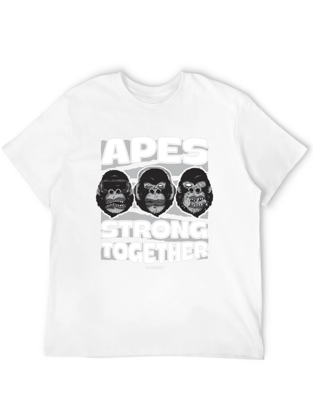Apes Strong Together Black T-Shirt
