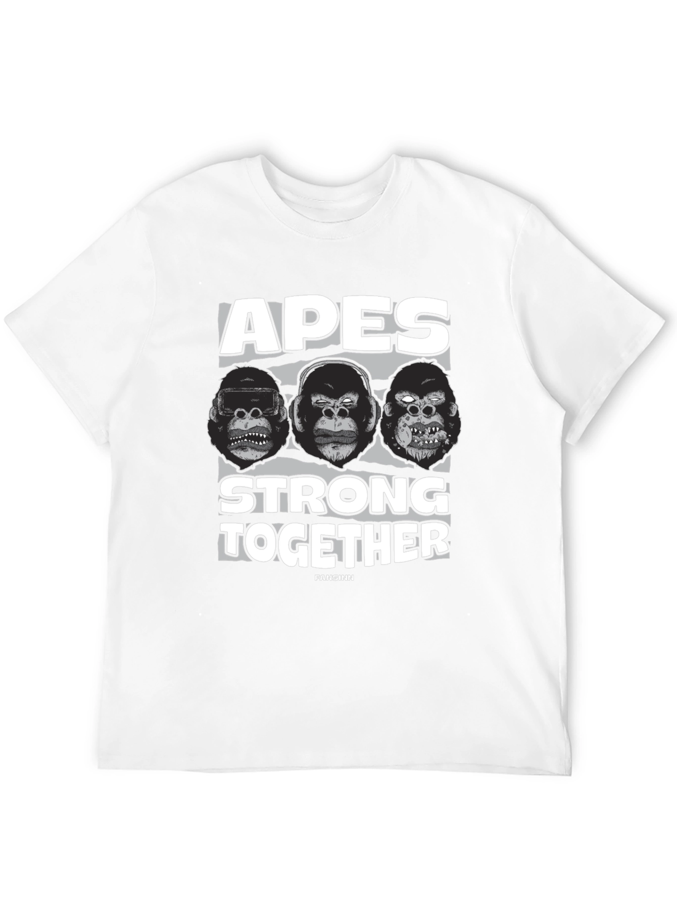 Apes Strong Together Black T-Shirt
