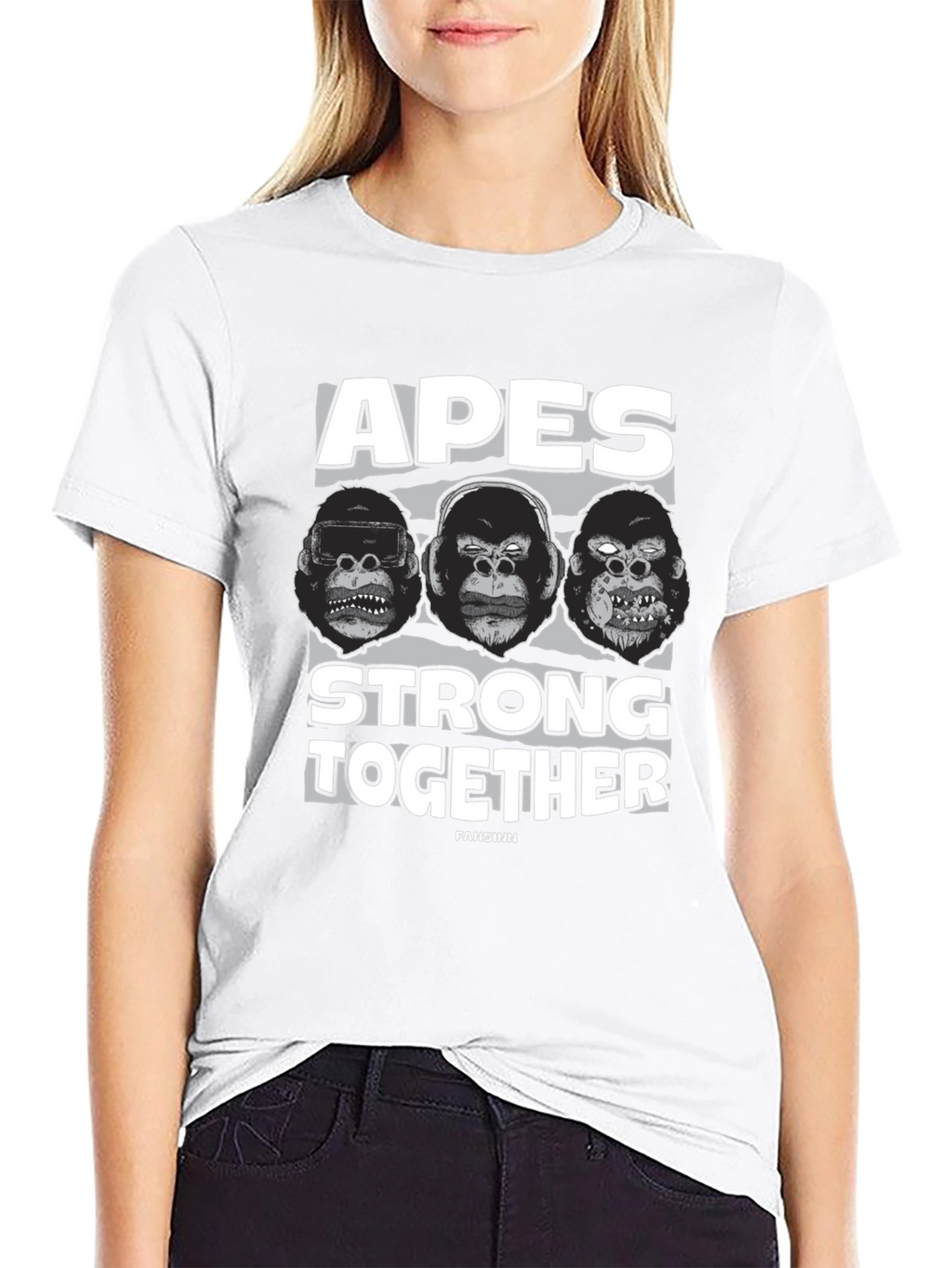Apes Strong Together Black T-Shirt