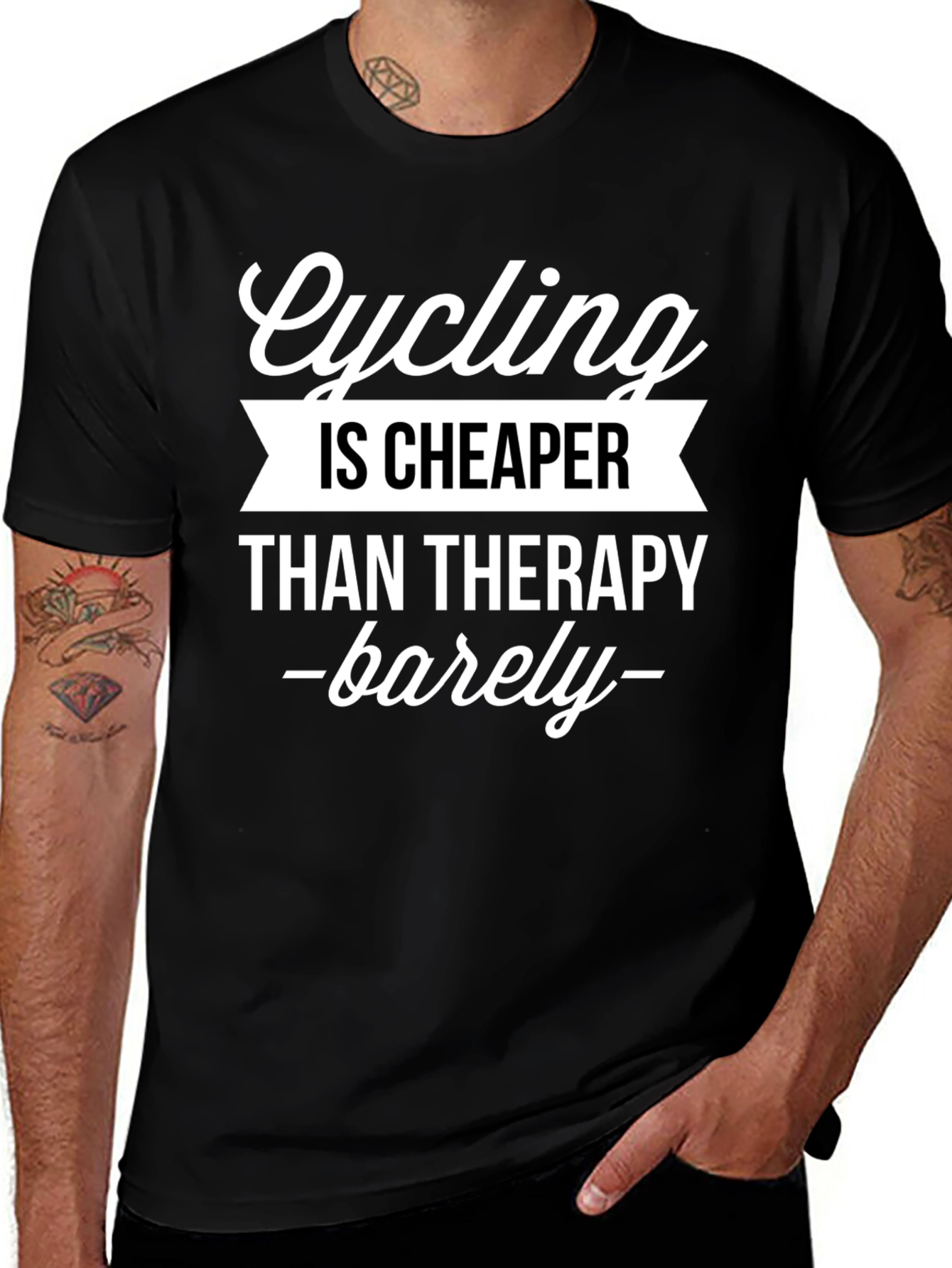 Cycling Cheaper Than Therapy T-Shirt