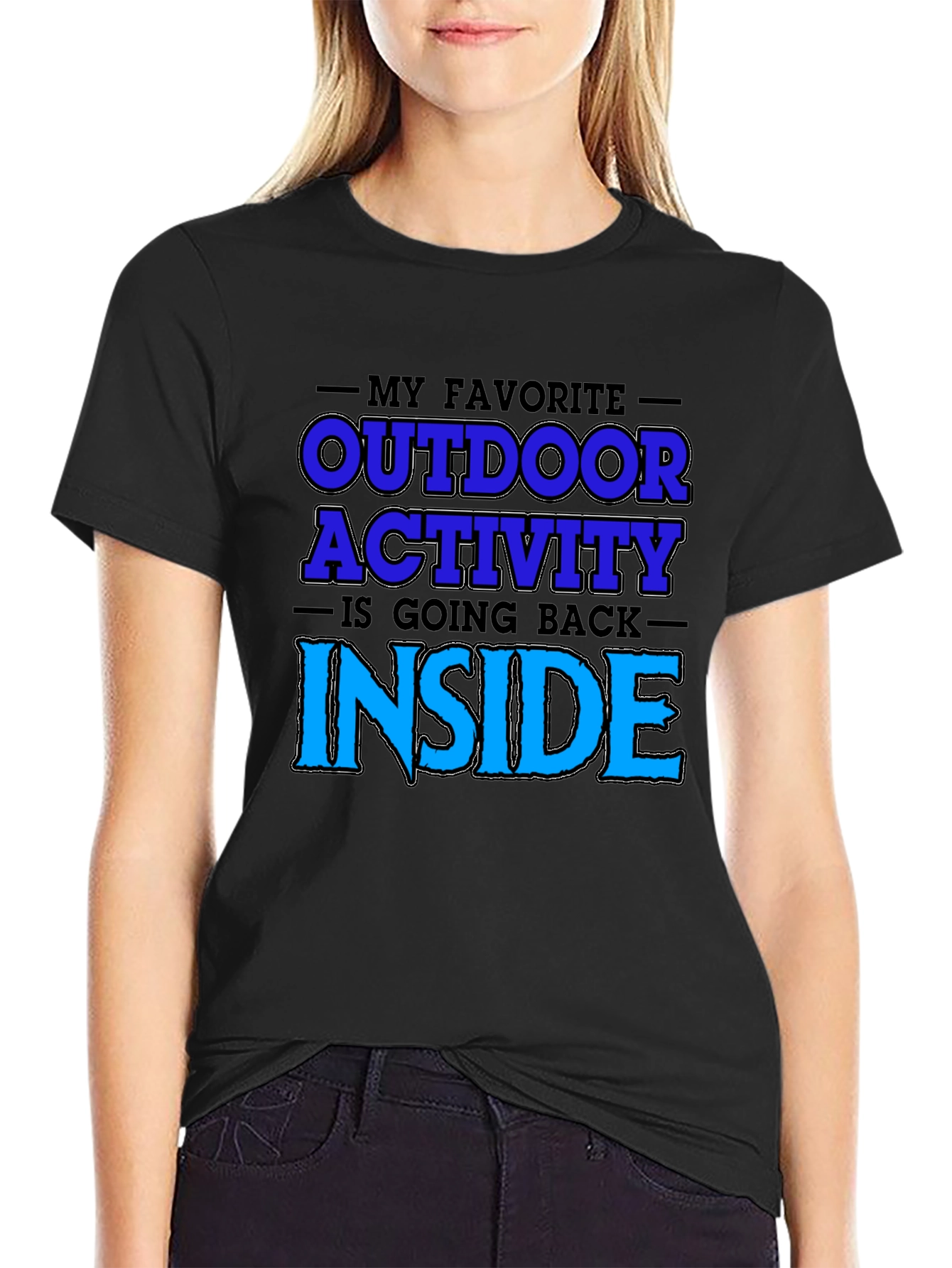 Funny Outdoor Activity Graphic T-Shirt