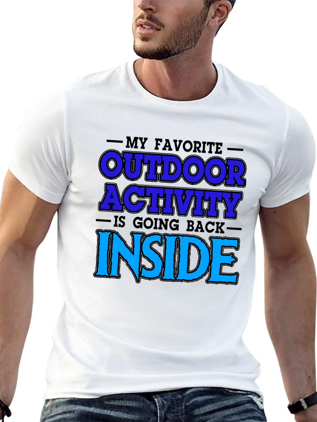 Funny Outdoor Activity Graphic T-Shirt