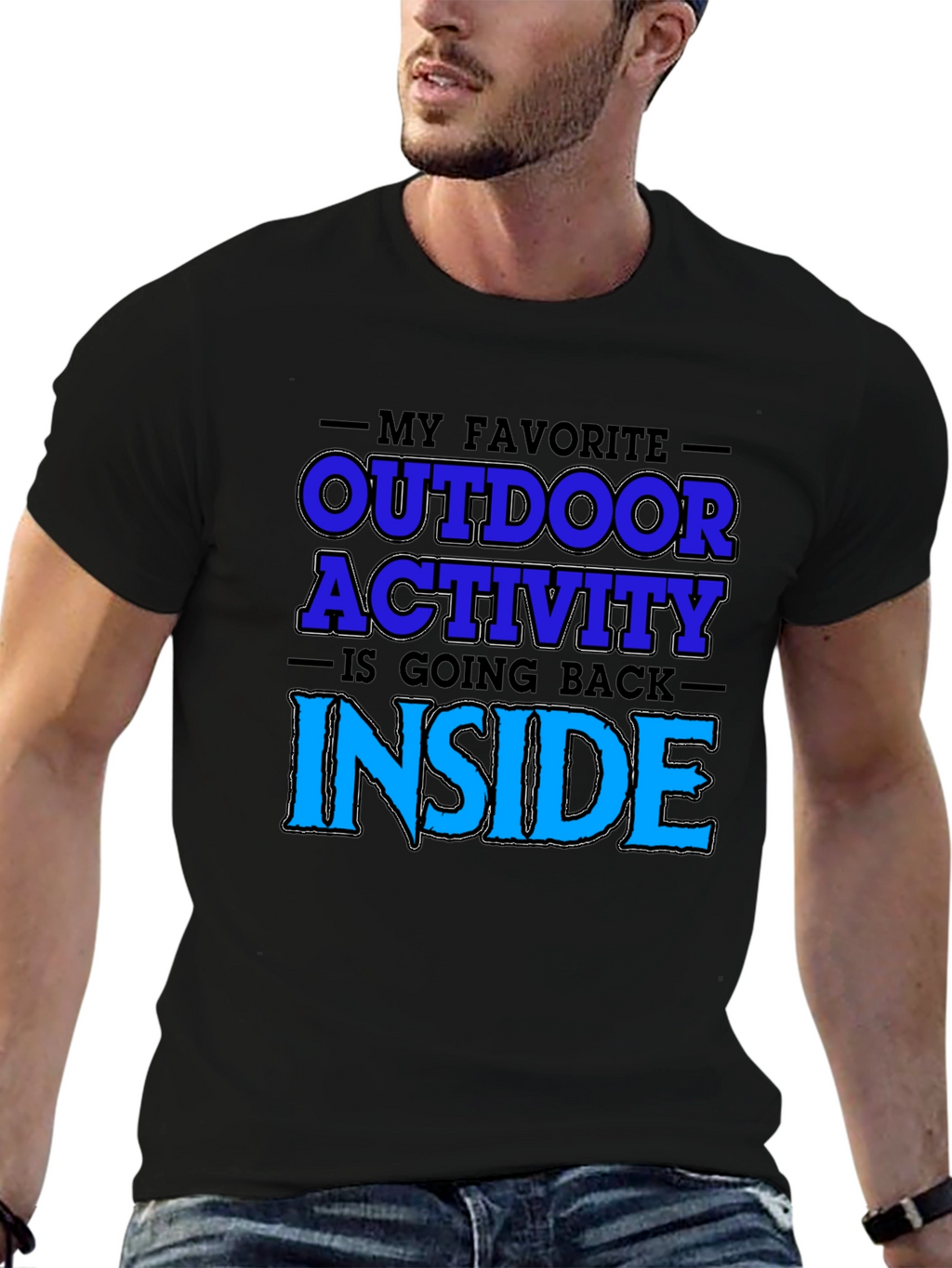 Funny Outdoor Activity Graphic T-Shirt