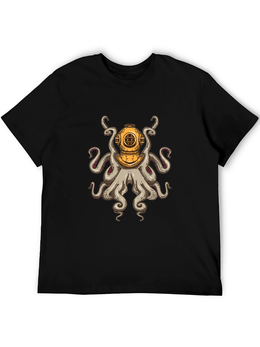 Diver Octopus T-Shirt - Unique Graphic Tee