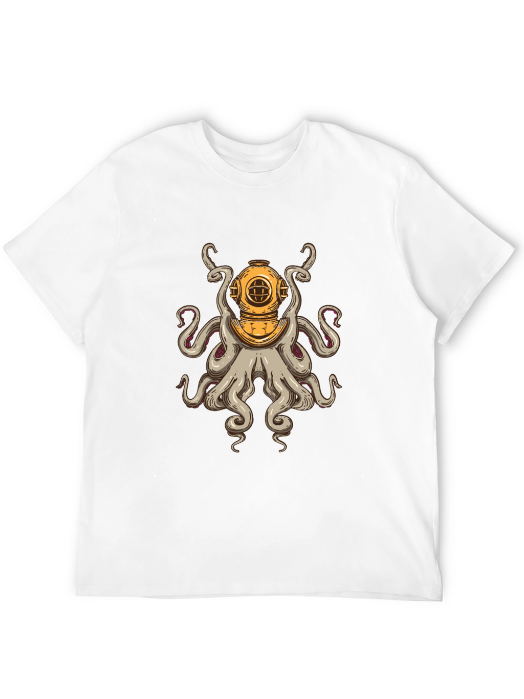 Diver Octopus T-Shirt - Unique Graphic Tee