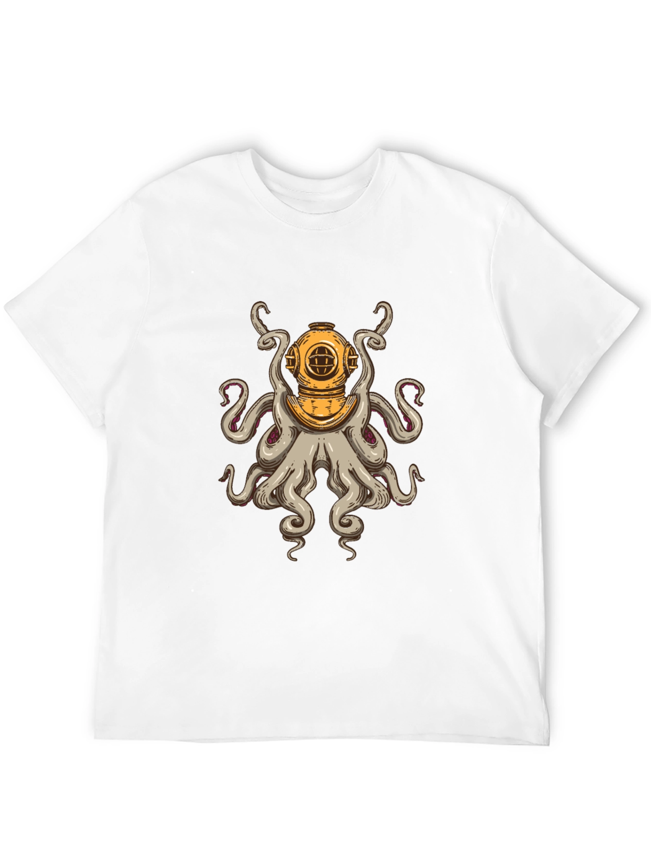 Diver Octopus T-Shirt - Unique Graphic Tee