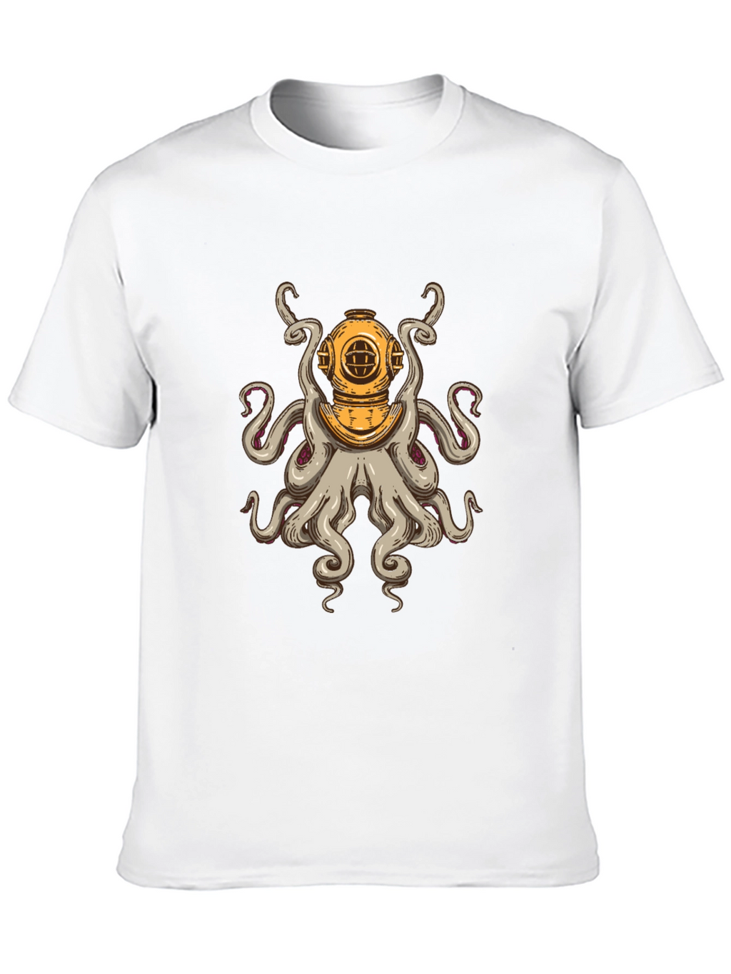 Diver Octopus T-Shirt - Unique Graphic Tee