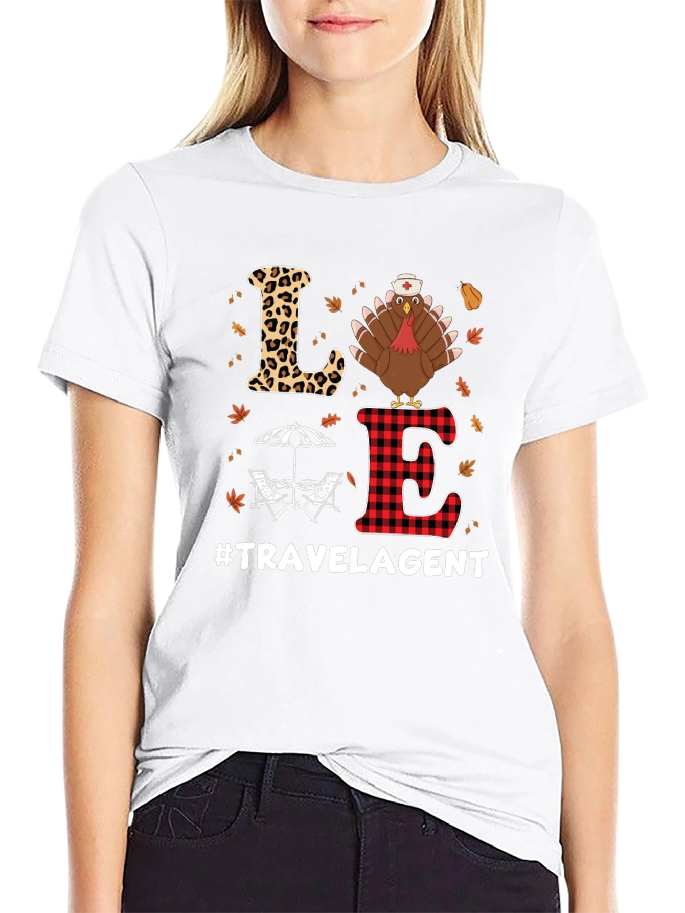 Love Travel Agent Thanksgiving T-Shirt