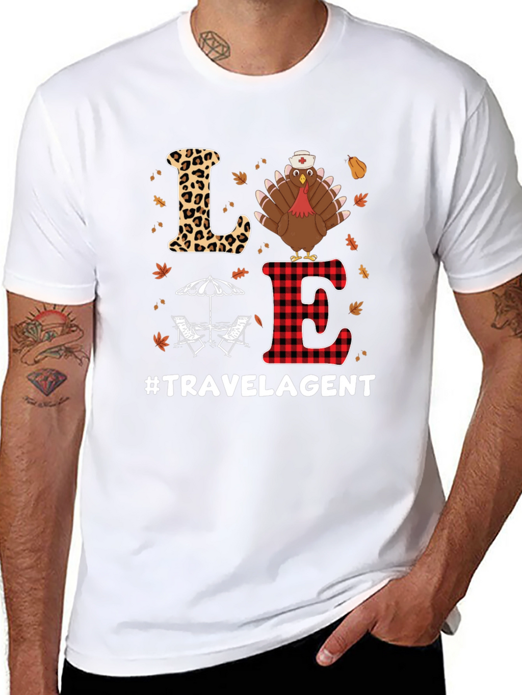 Love Travel Agent Thanksgiving T-Shirt