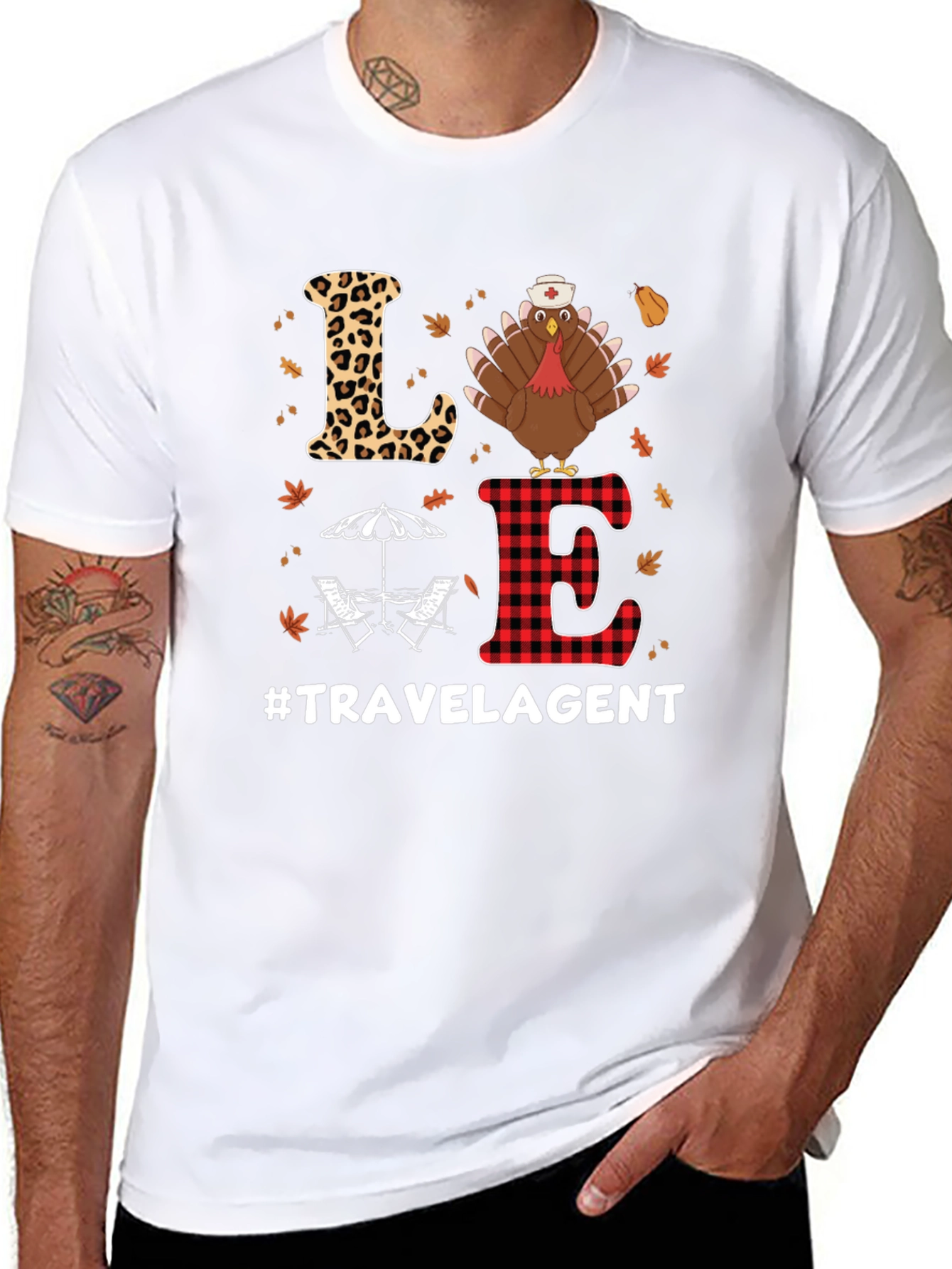 Love Travel Agent Thanksgiving T-Shirt