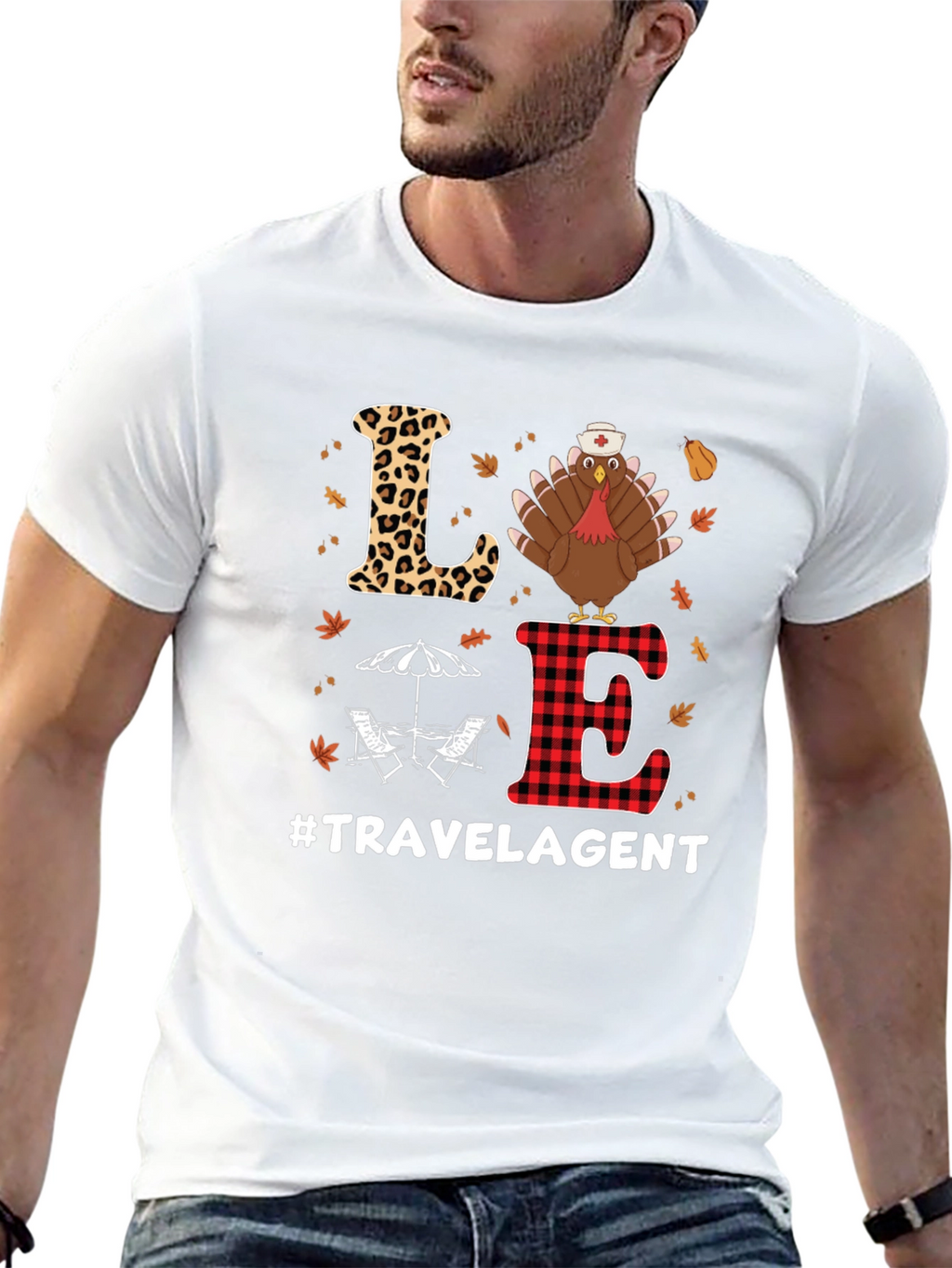 Love Travel Agent Thanksgiving T-Shirt