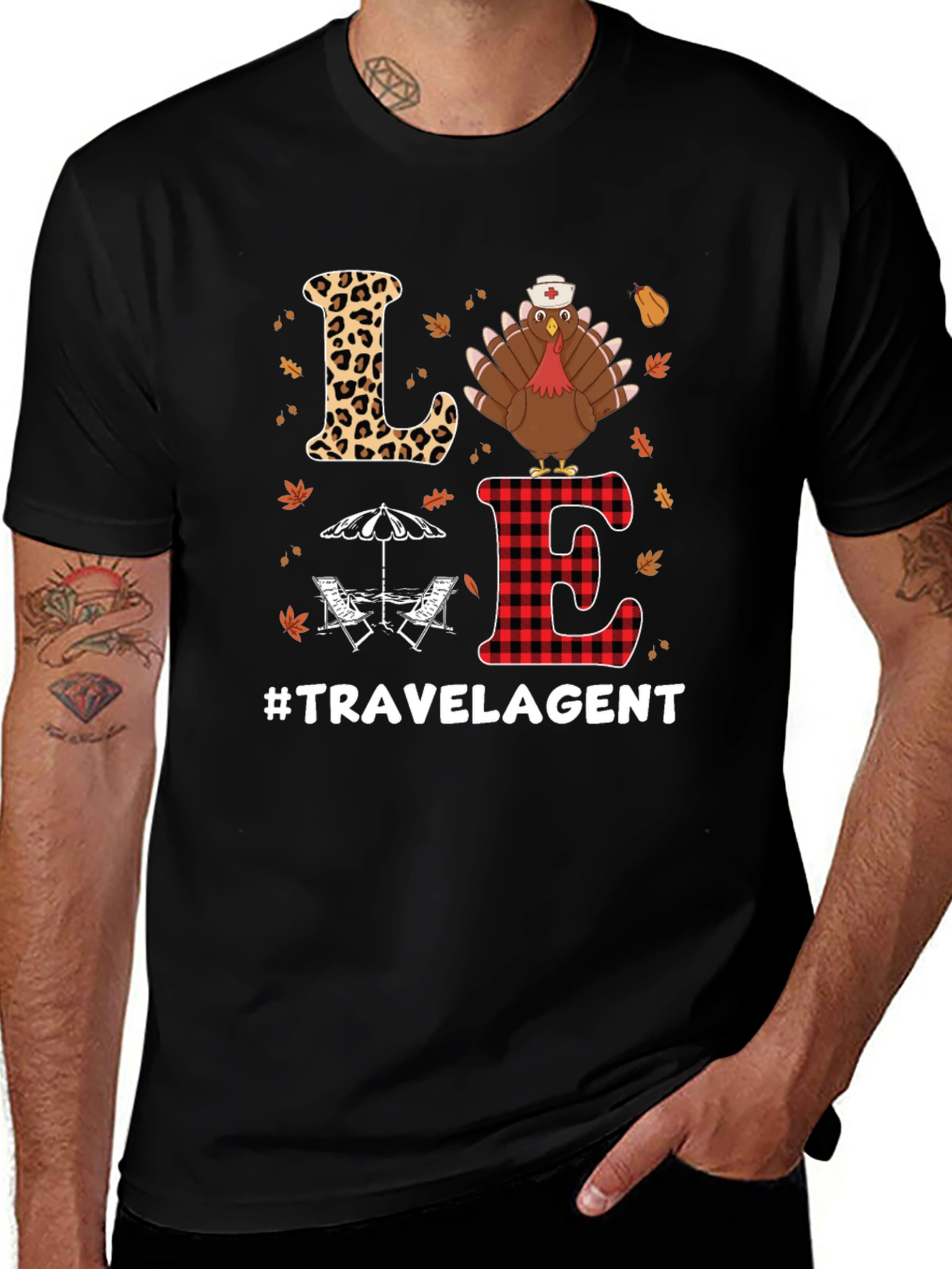 Love Travel Agent Thanksgiving T-Shirt