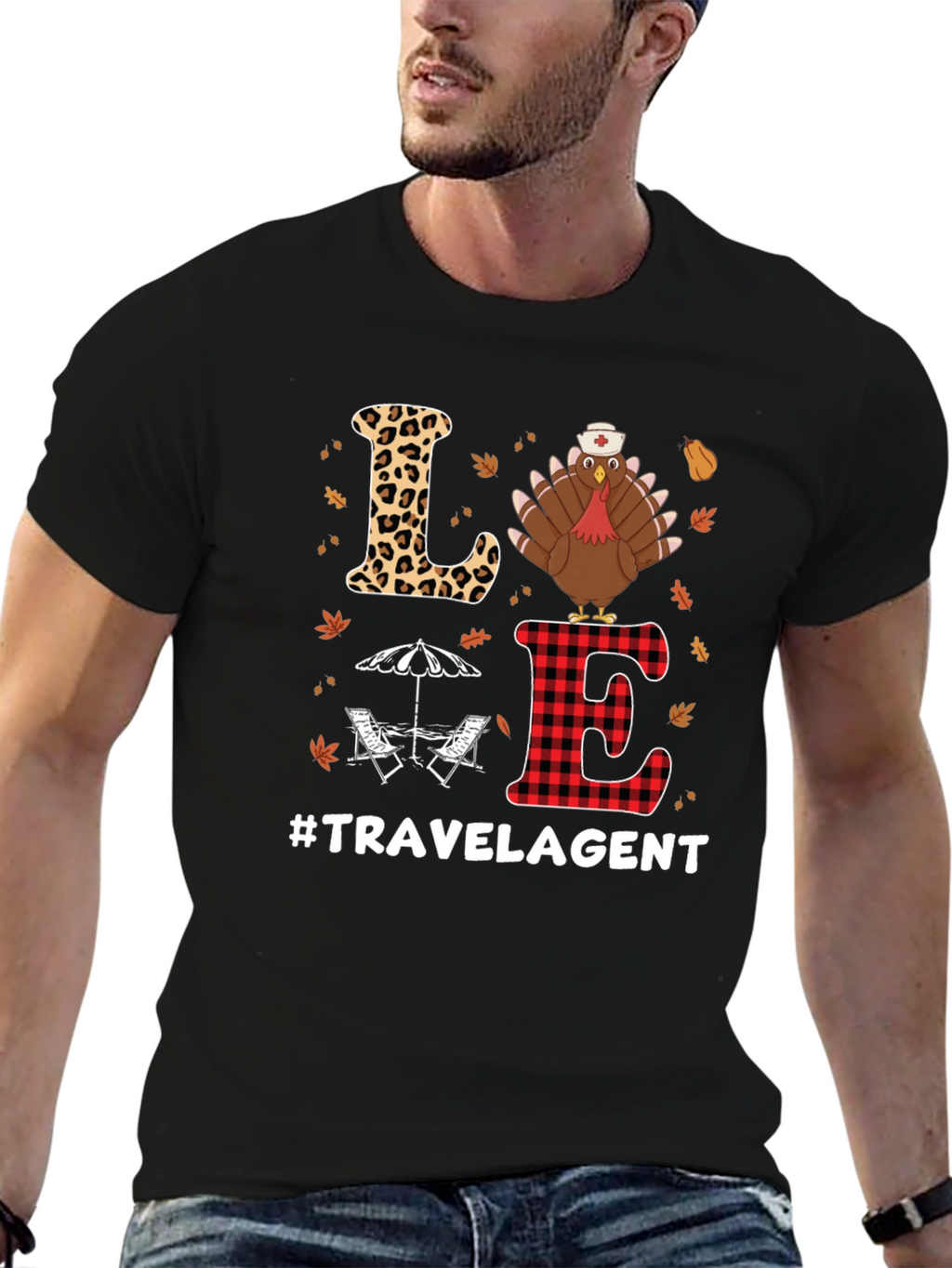 Love Travel Agent Thanksgiving T-Shirt