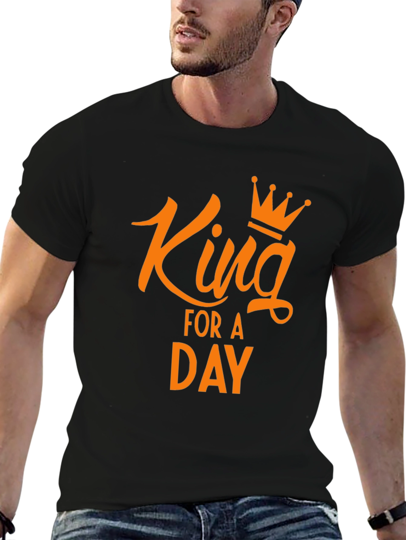 King for a Day Graphic Tee - Black