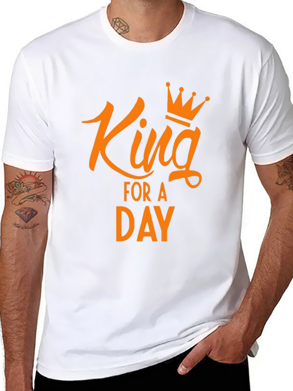 King for a Day Graphic Tee - Black