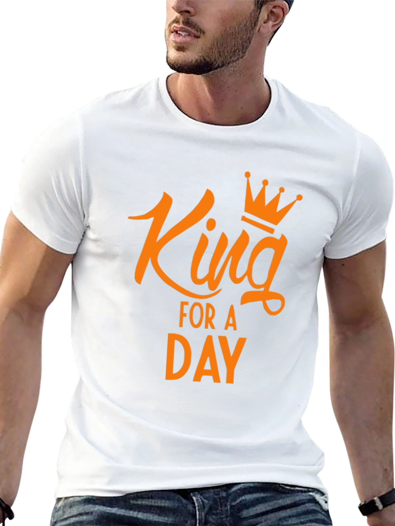 King for a Day Graphic Tee - Black