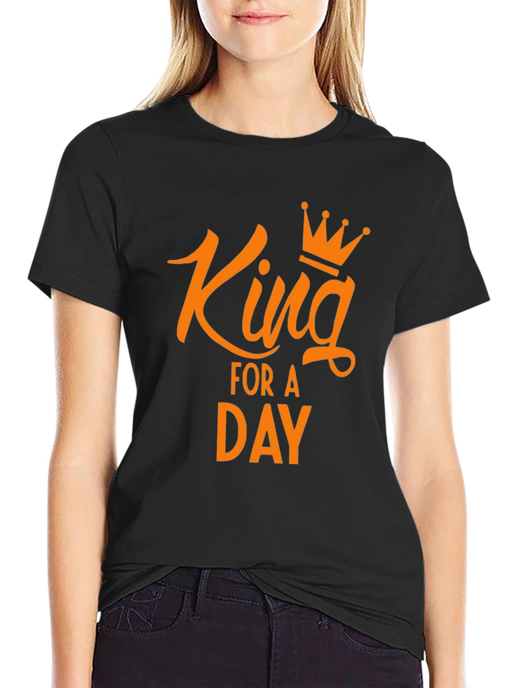 King for a Day Graphic Tee - Black