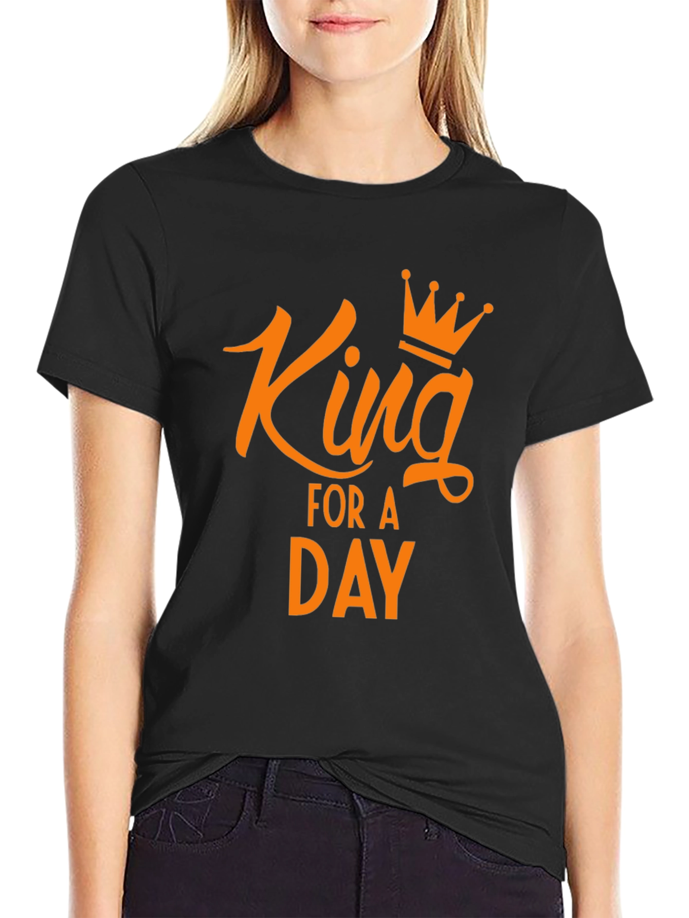 King for a Day Graphic Tee - Black