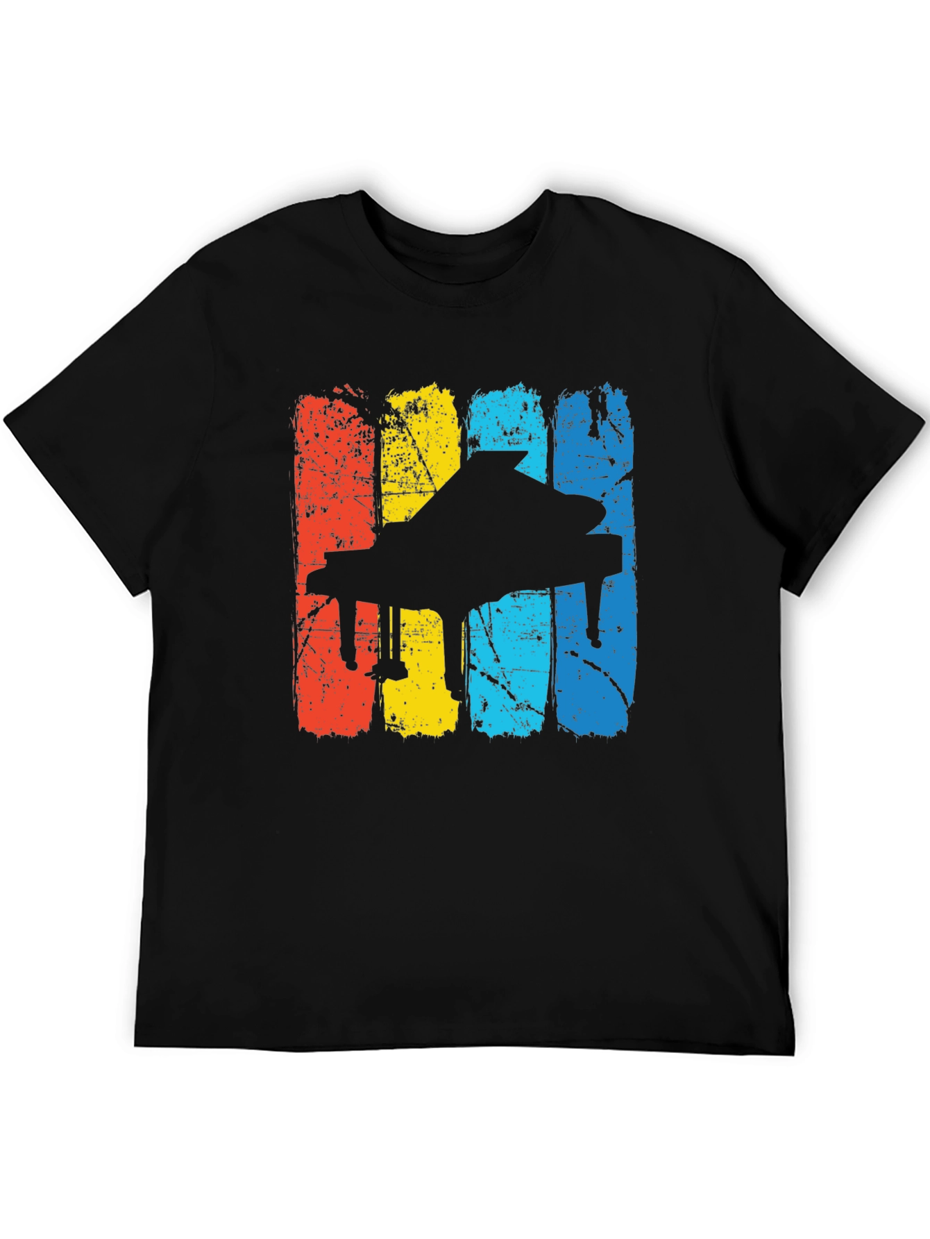 Vintage Piano Player T-Shirt - Retro Style