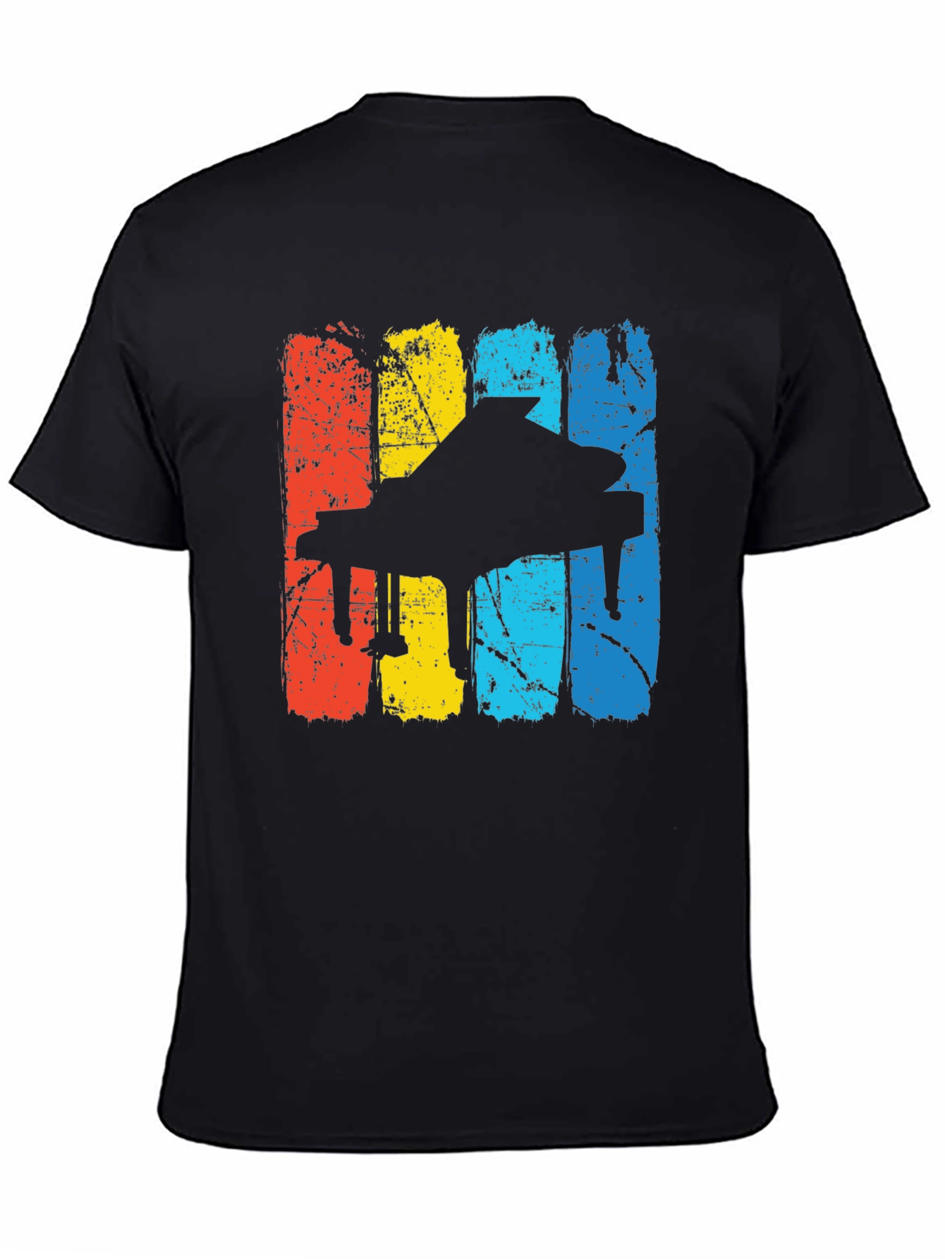 Vintage Piano Player T-Shirt - Retro Style