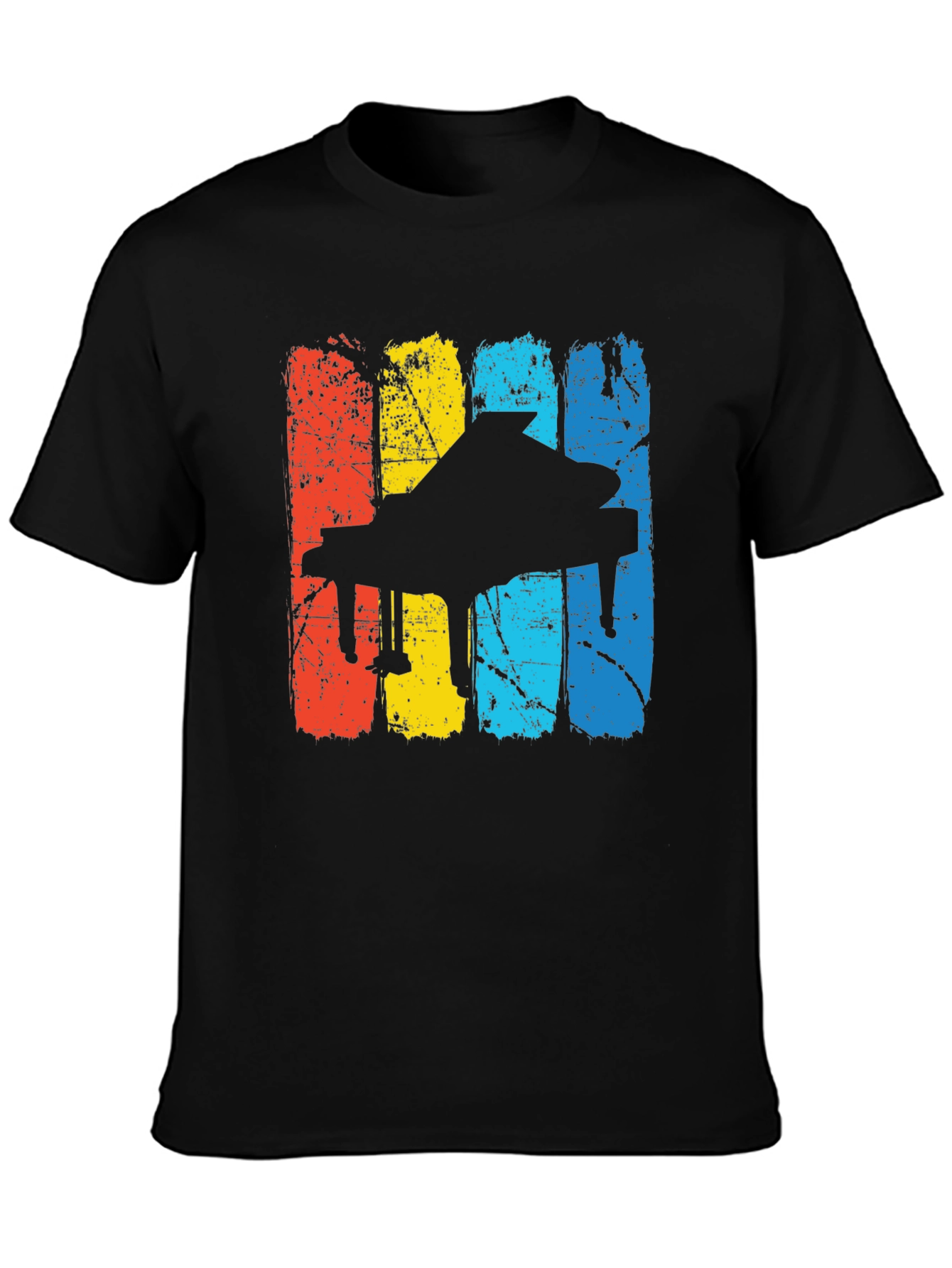 Vintage Piano Player T-Shirt - Retro Style