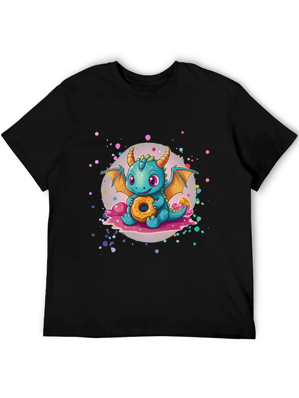 Dragon & Donut Black T-Shirt