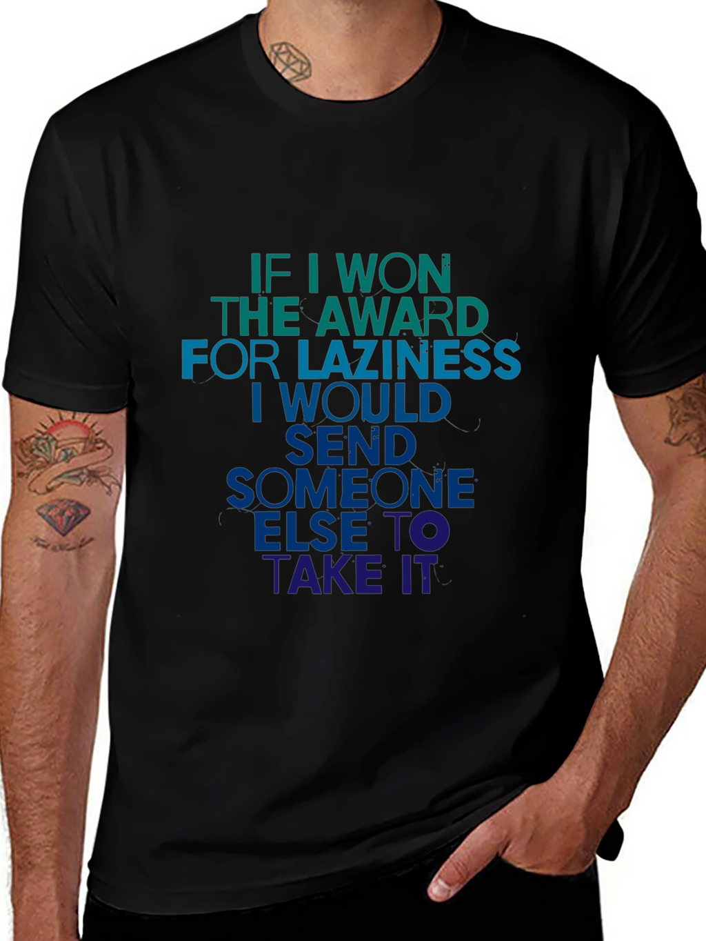 Lazy Award Mens T-Shirt - Humorous Tee