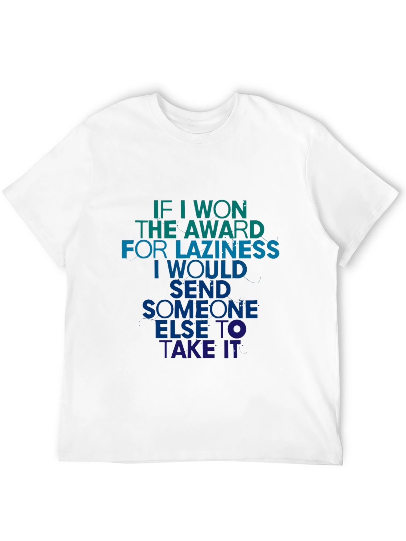 Lazy Award Mens T-Shirt - Humorous Tee