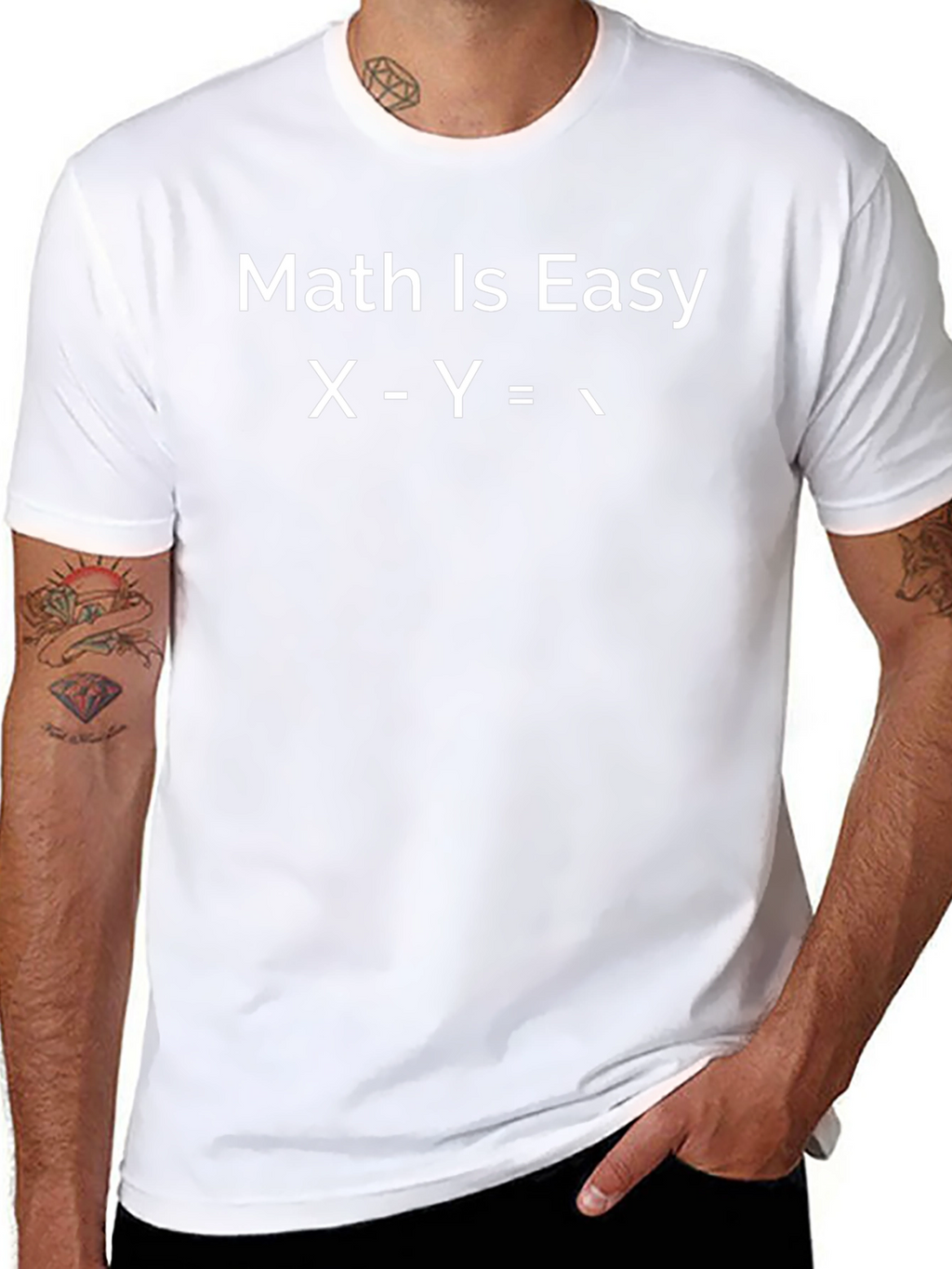Math Is Easy Mens Black T-Shirt