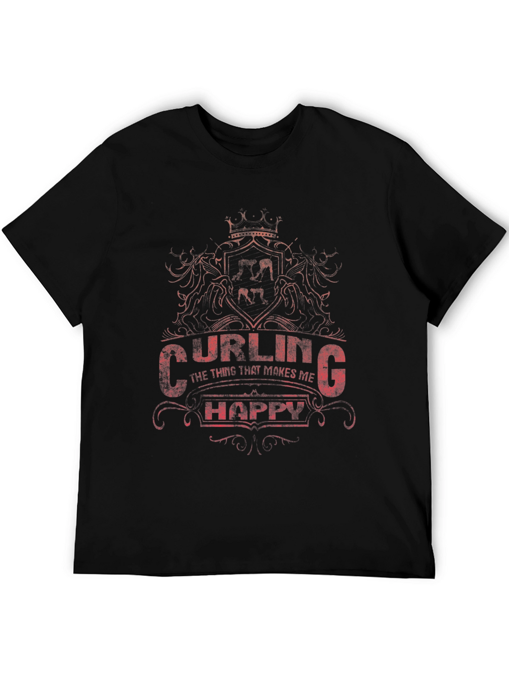 Curling Makes Me Happy T-Shirt