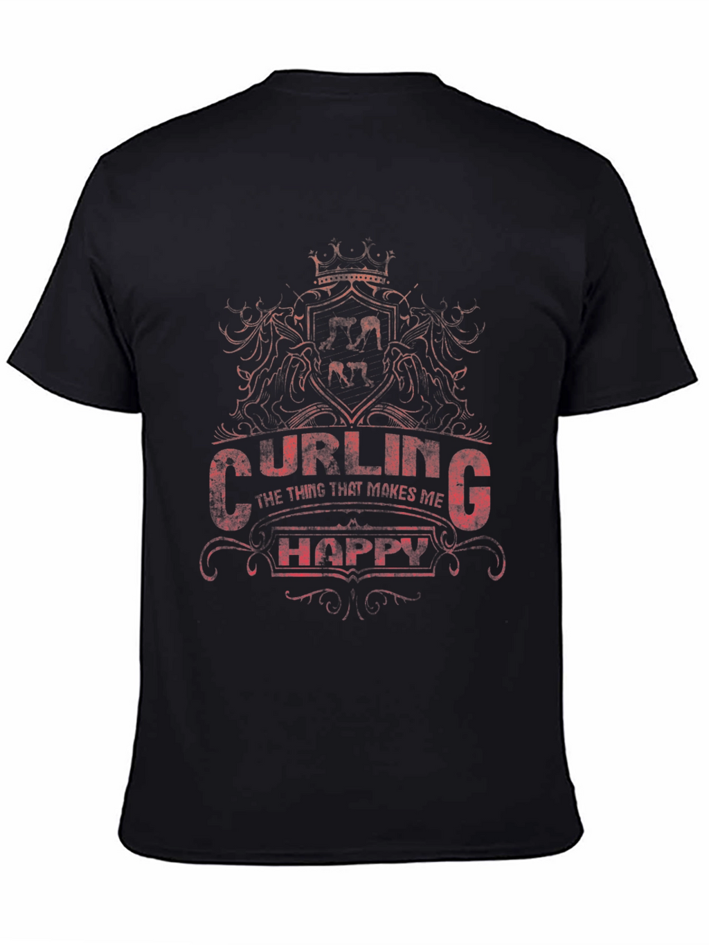 Curling Makes Me Happy T-Shirt