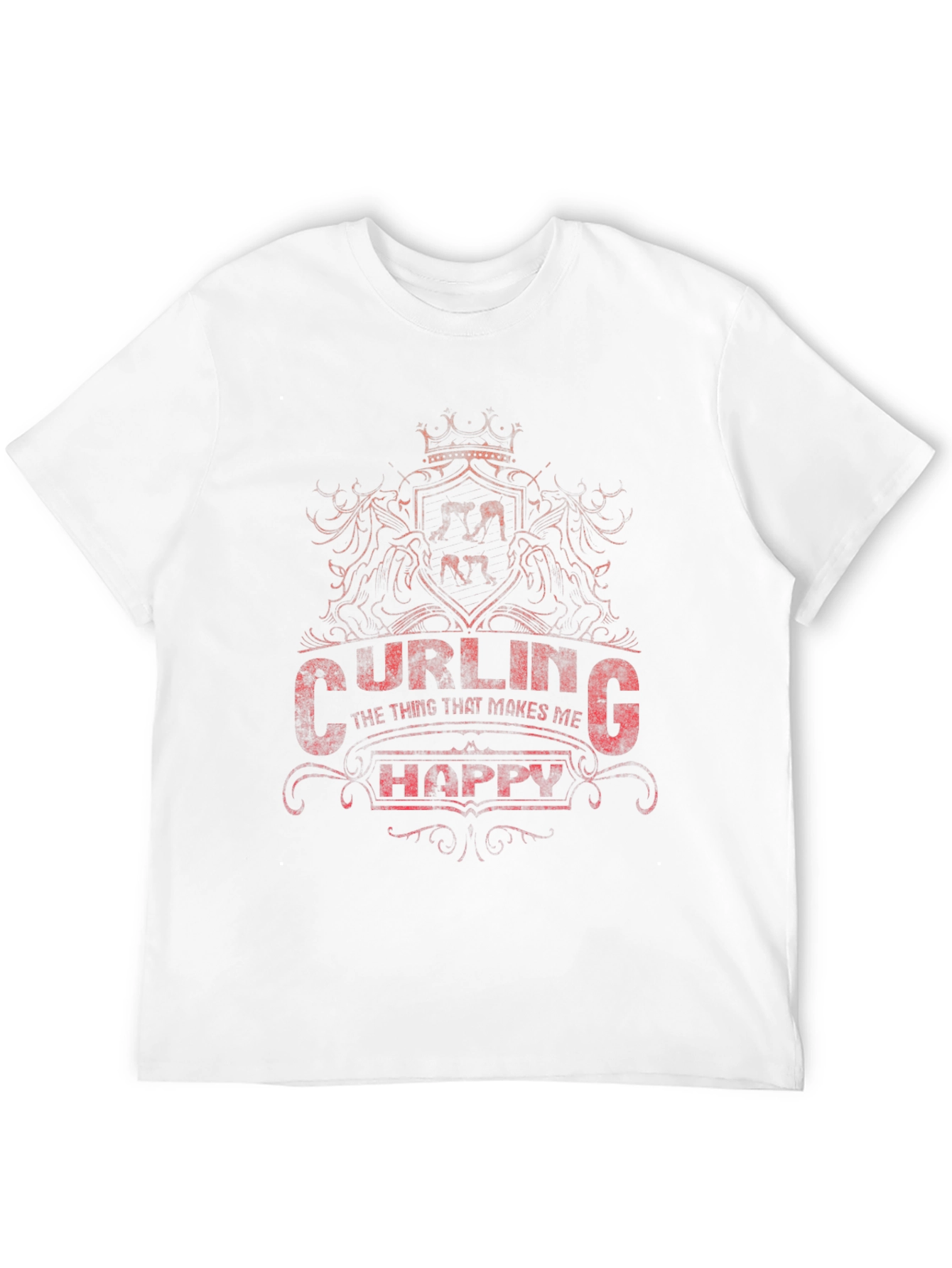 Curling Makes Me Happy T-Shirt