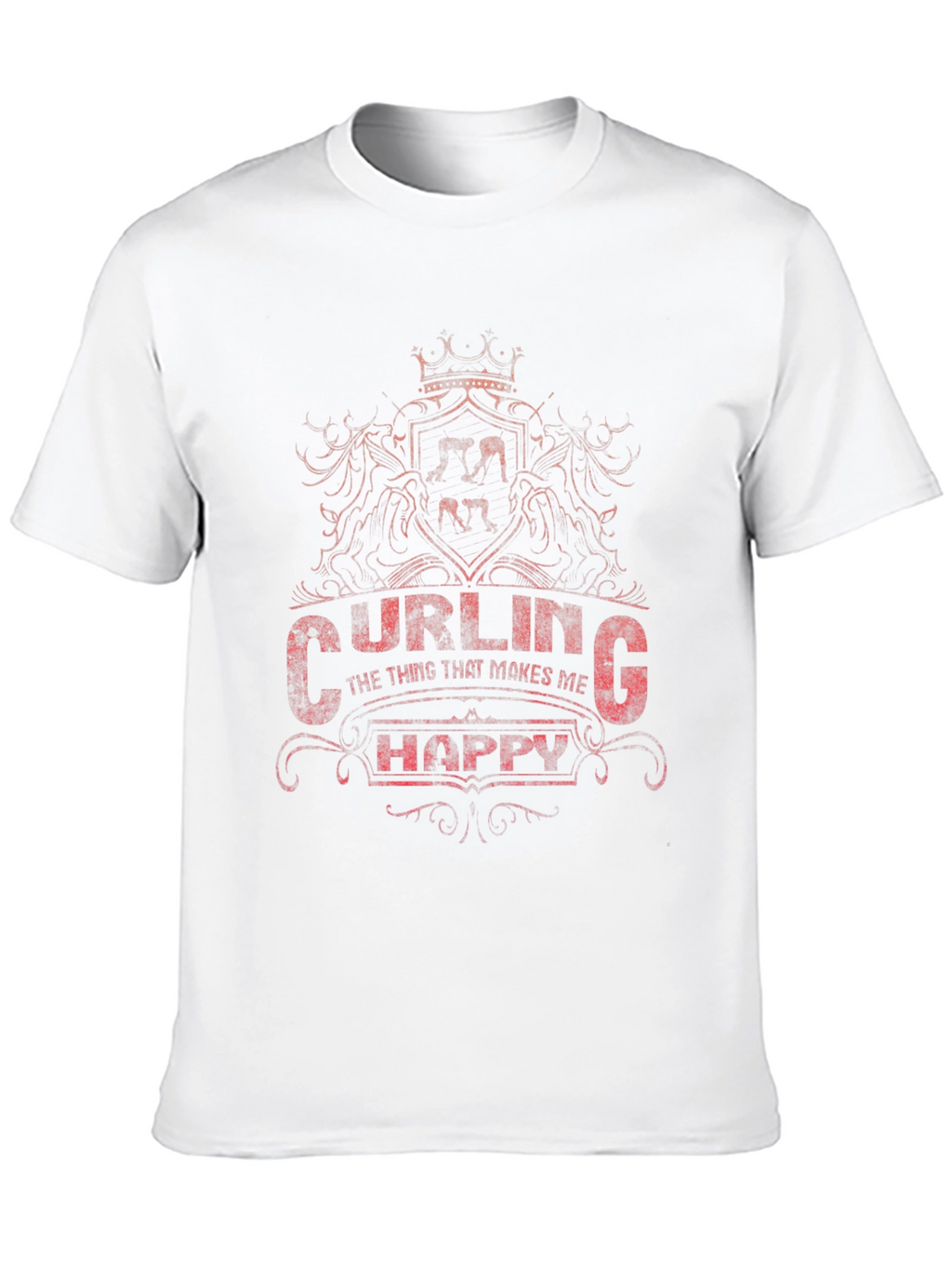 Curling Makes Me Happy T-Shirt