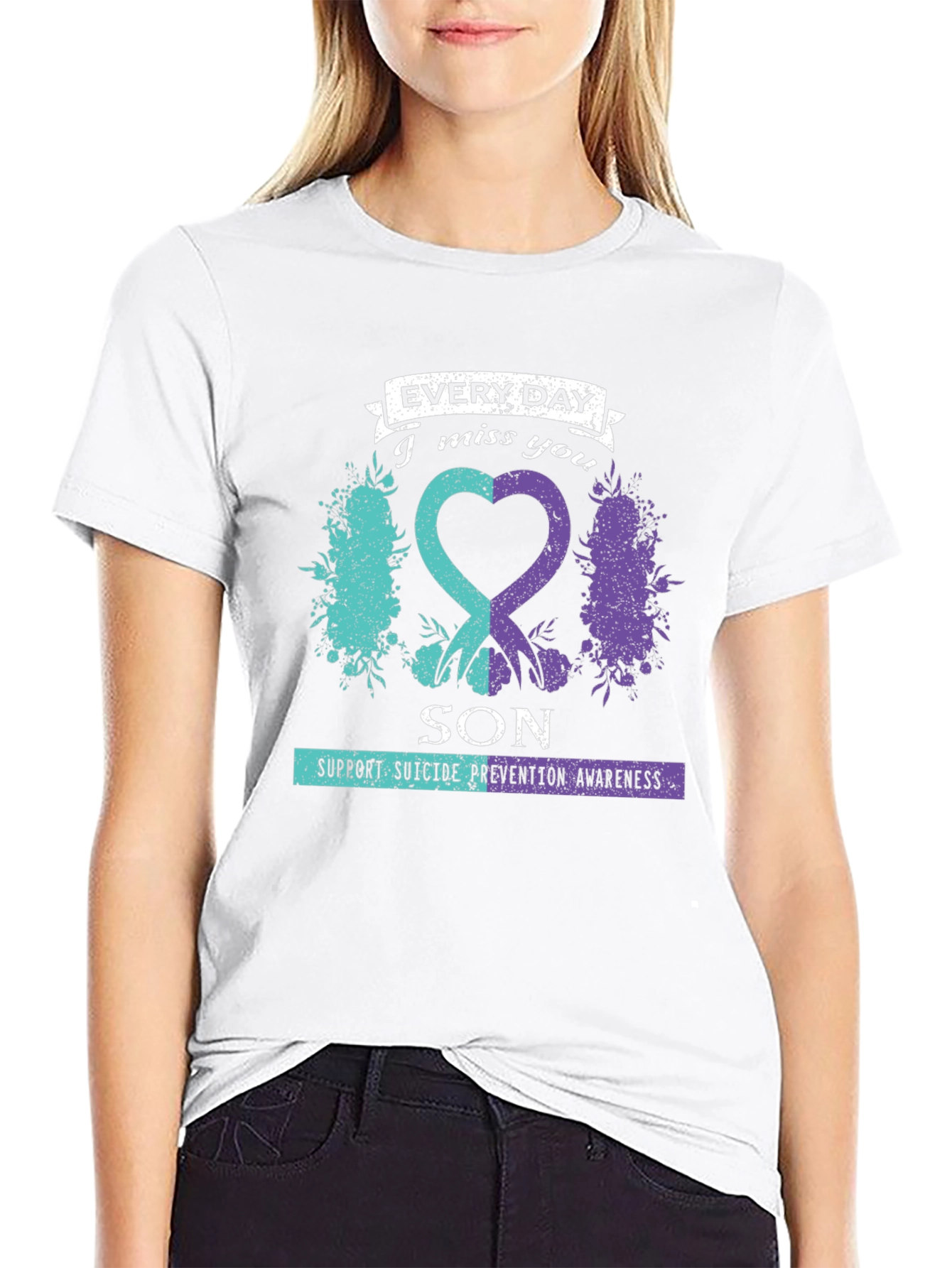 Everyday I Miss You Son Suicide Prevention Awareness T-Shirt