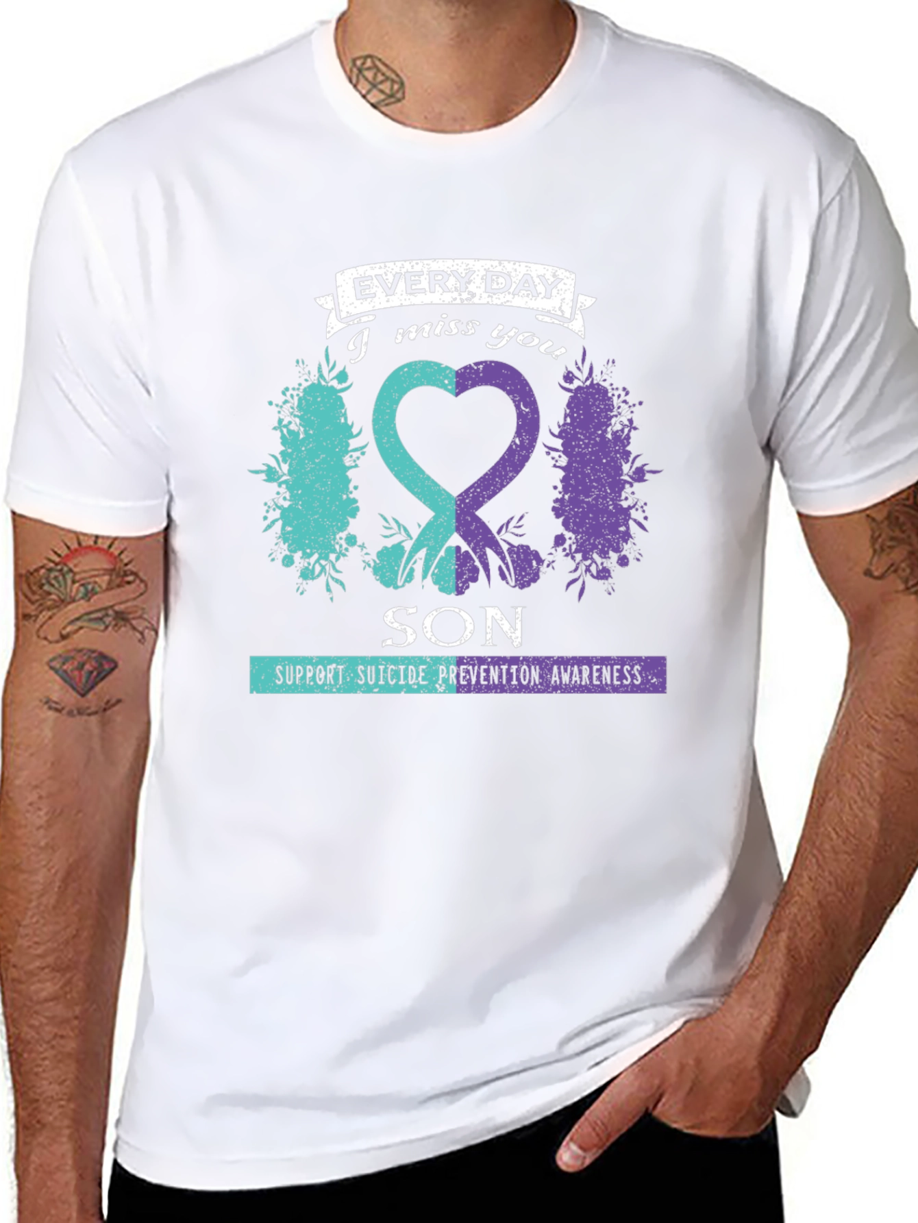 Everyday I Miss You Son Suicide Prevention Awareness T-Shirt