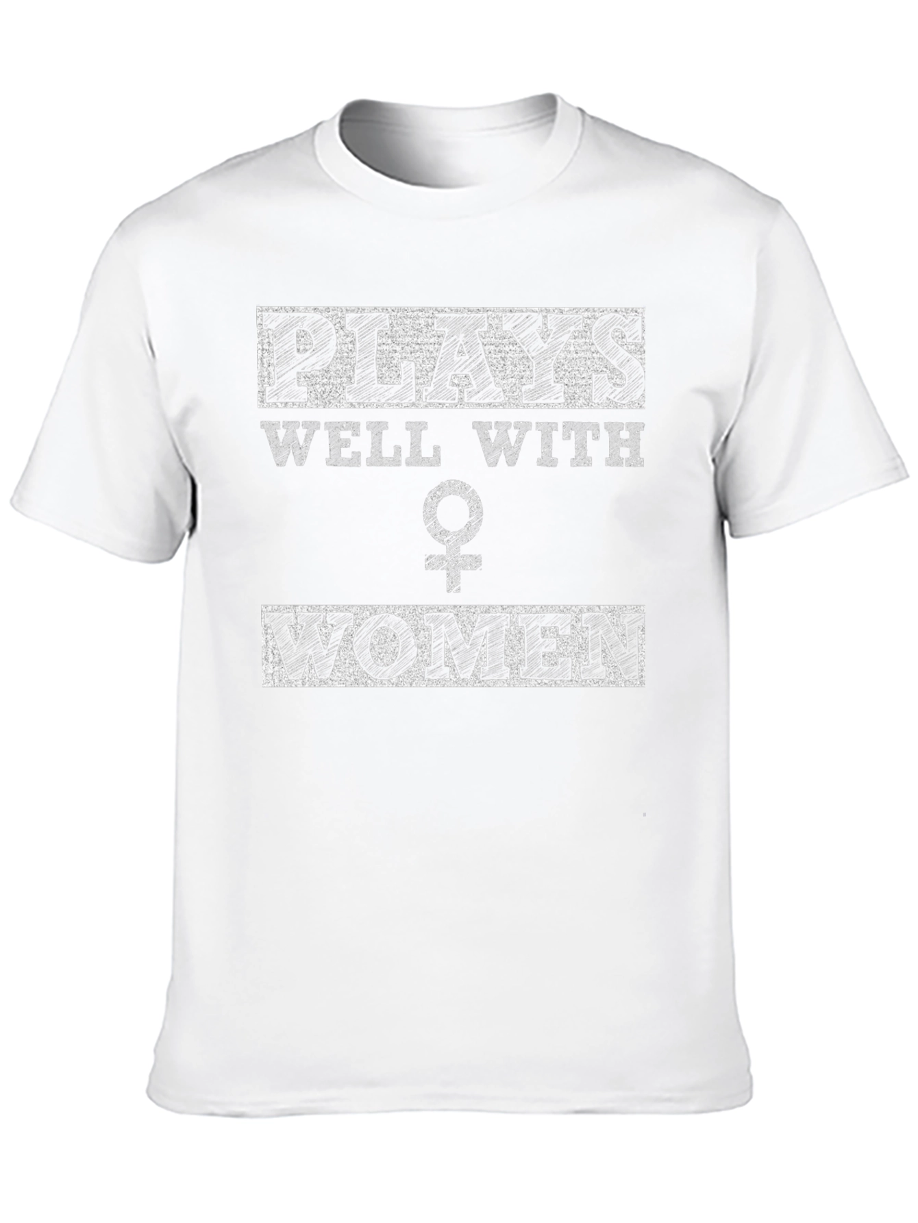Plays Well With Women Graphic Tee - Black