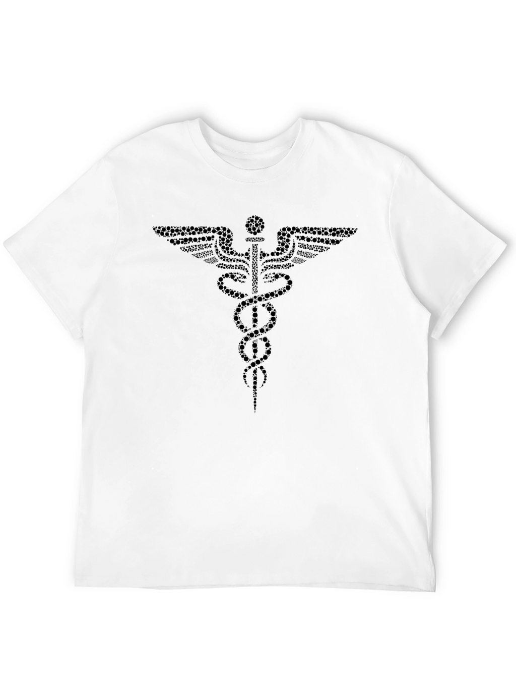 Medical Caduceus Graphic T-Shirt - Black