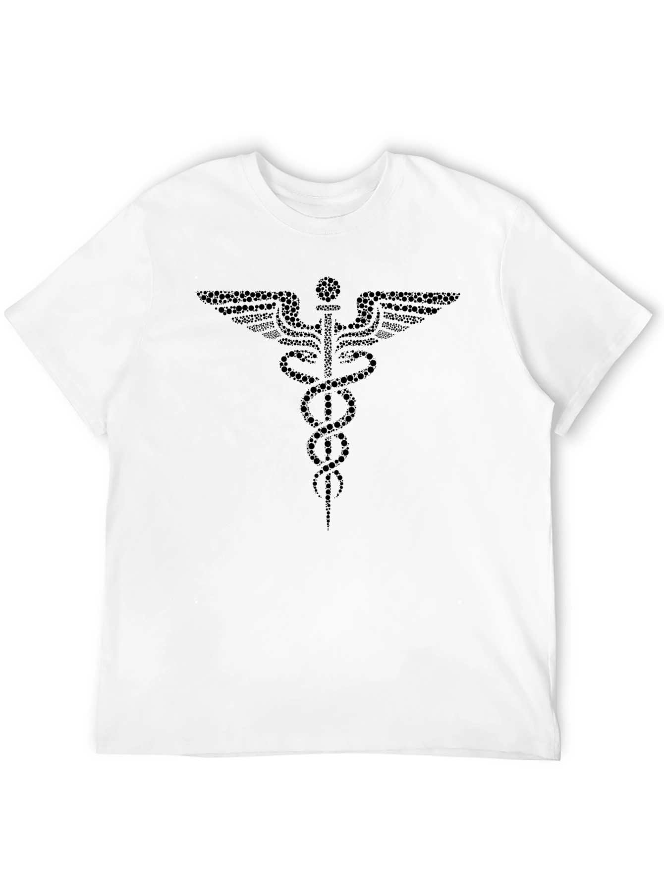 Medical Caduceus Graphic T-Shirt - Black