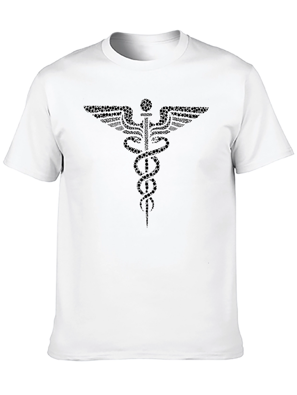 Medical Caduceus Graphic T-Shirt - Black