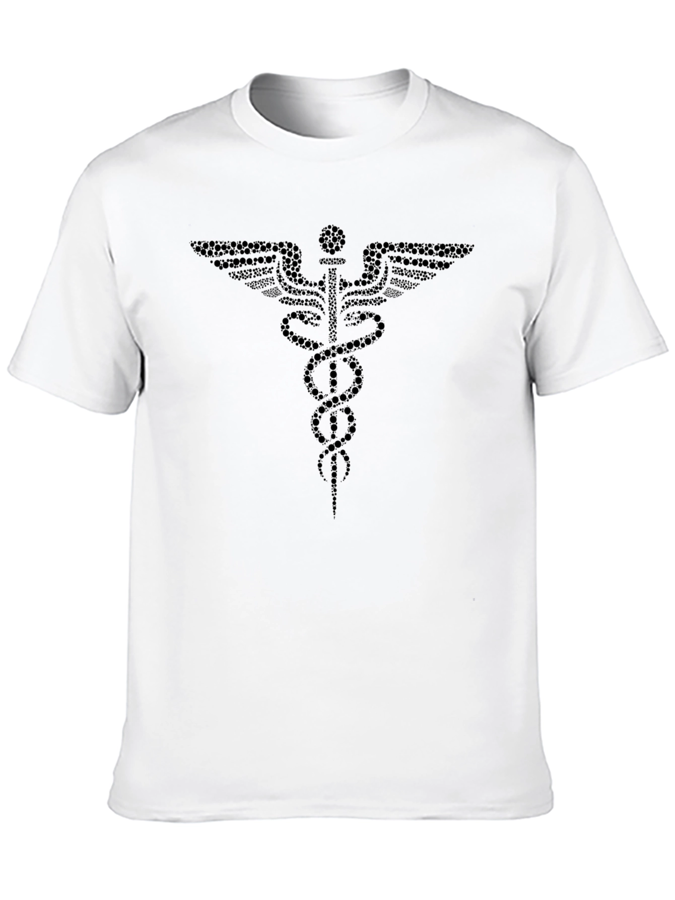 Medical Caduceus Graphic T-Shirt - Black