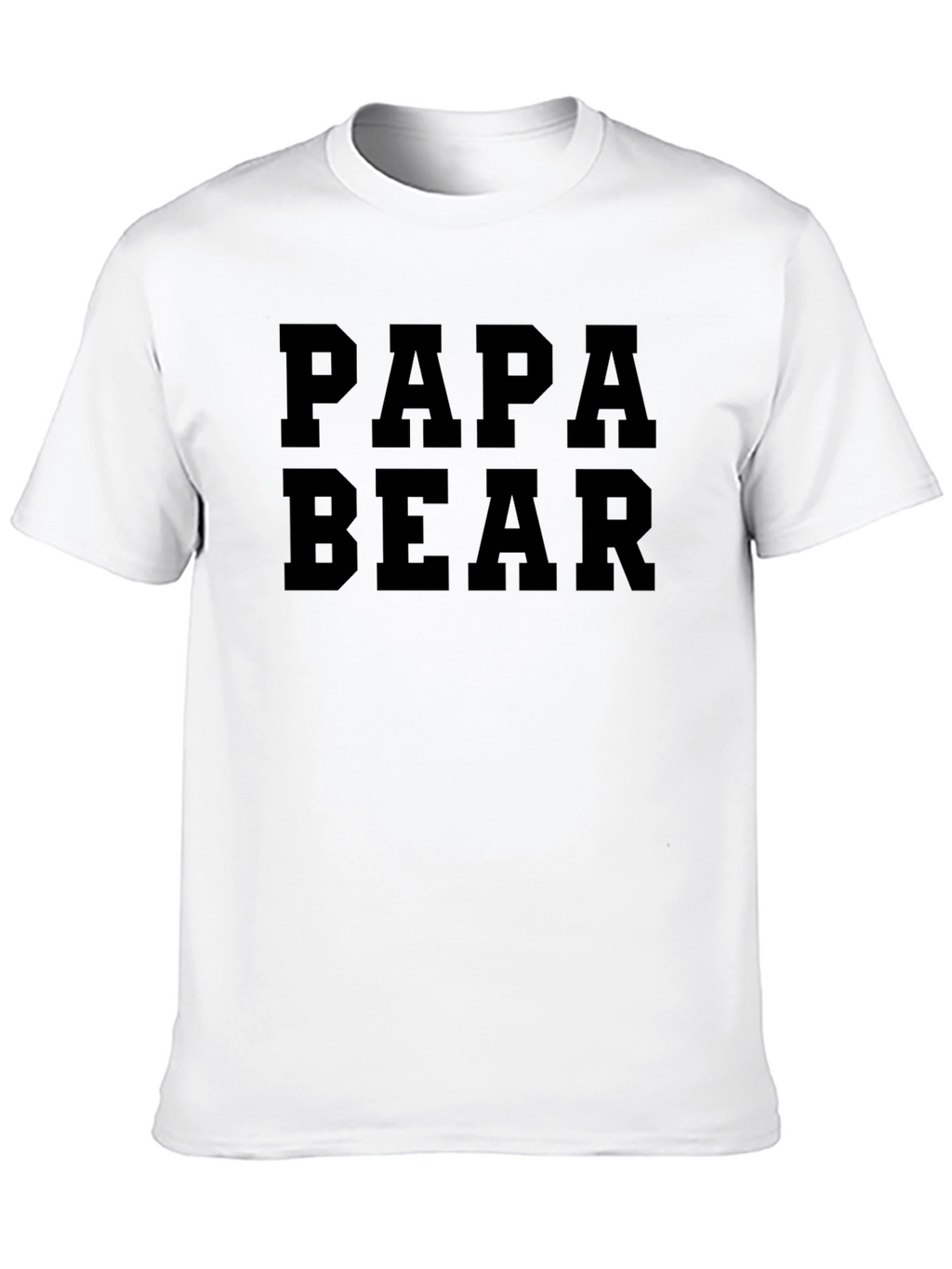 Papa Bear Black T-Shirt: Fathers Day Gift