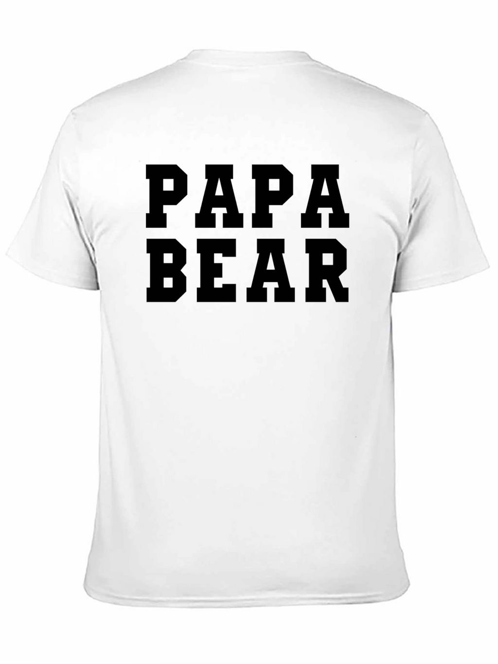 Papa Bear Black T-Shirt: Fathers Day Gift
