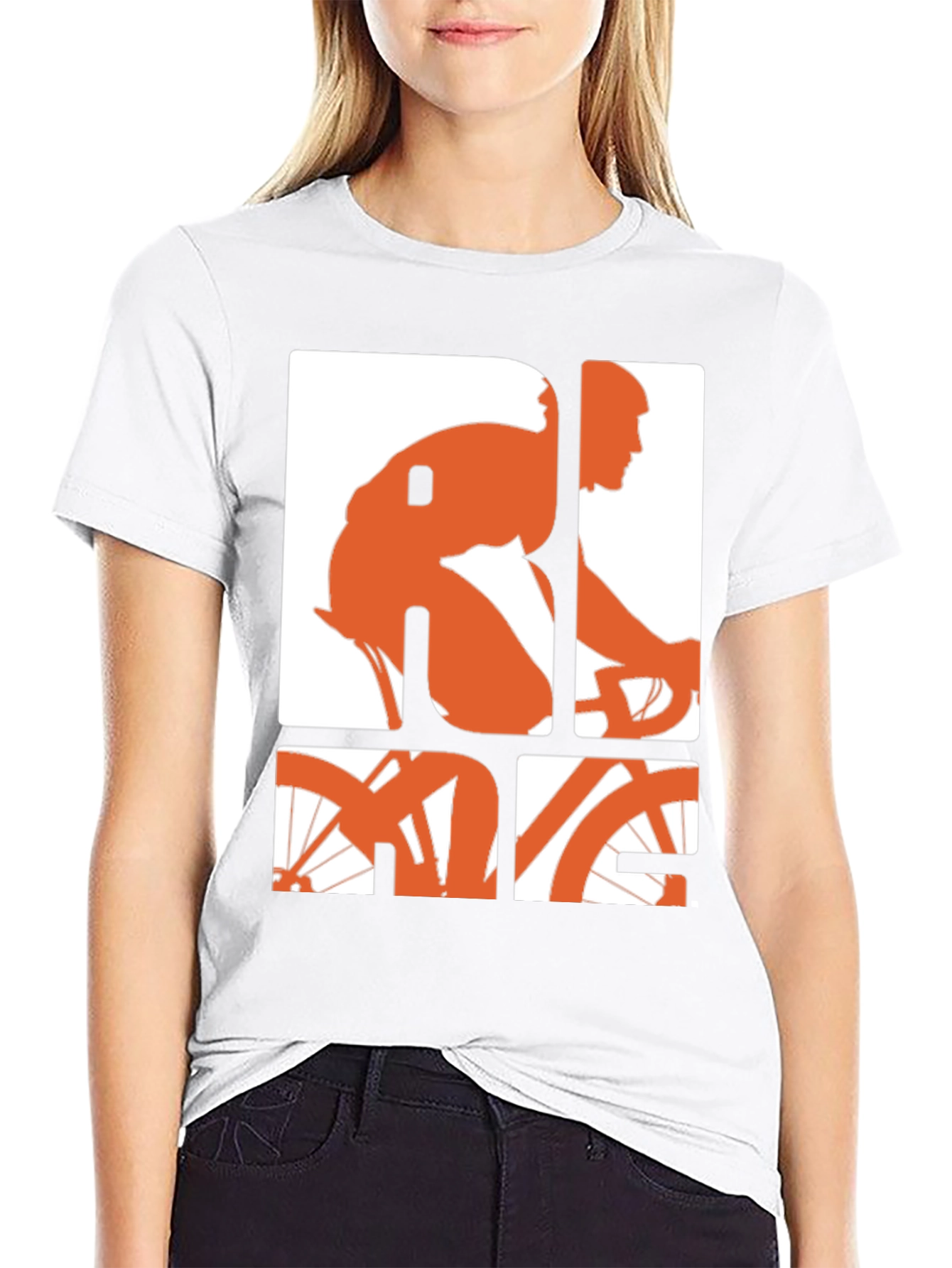 Ride Graphic Tee - Black Cotton Blend T-Shirt