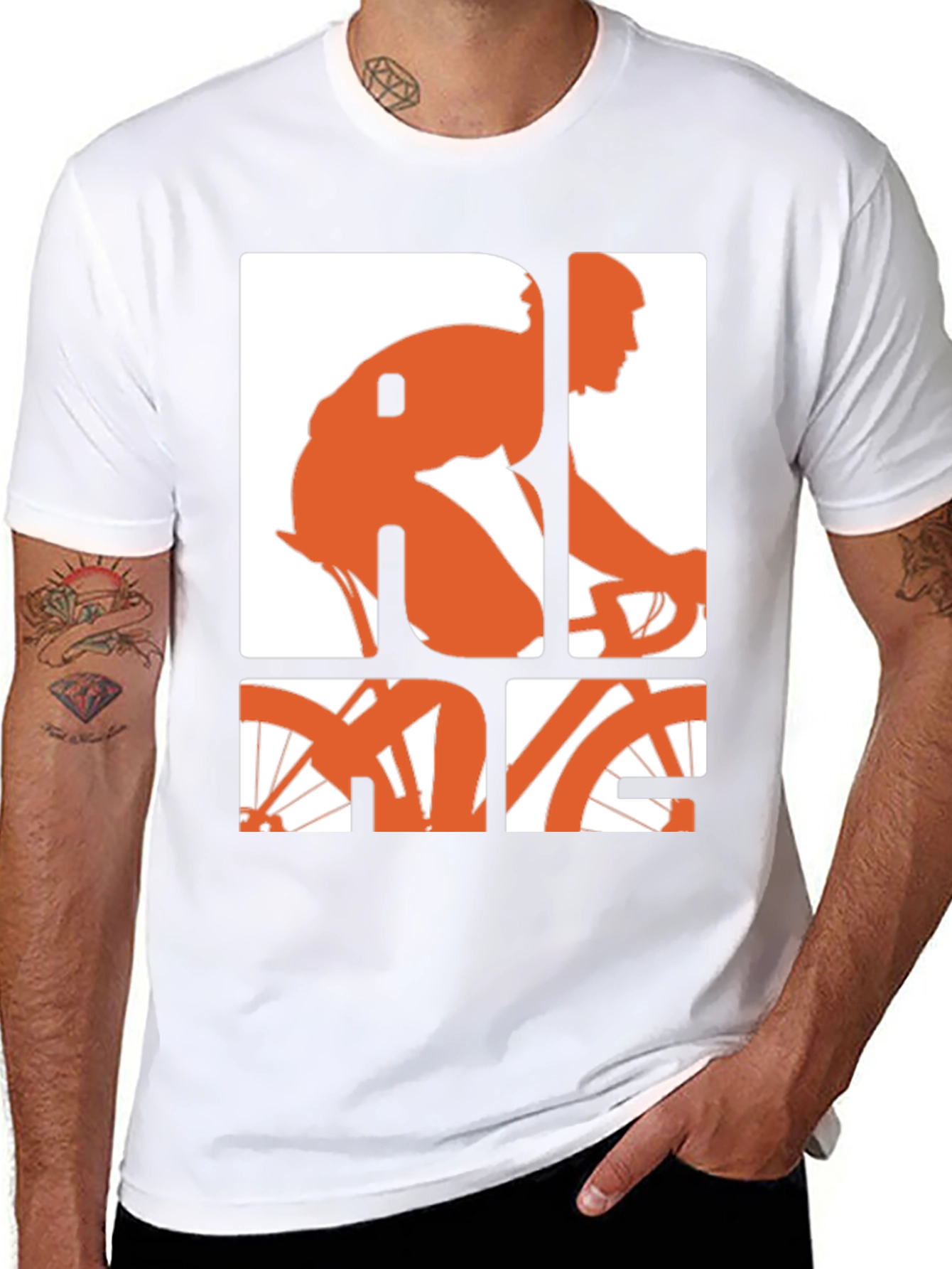 Ride Graphic Tee - Black Cotton Blend T-Shirt