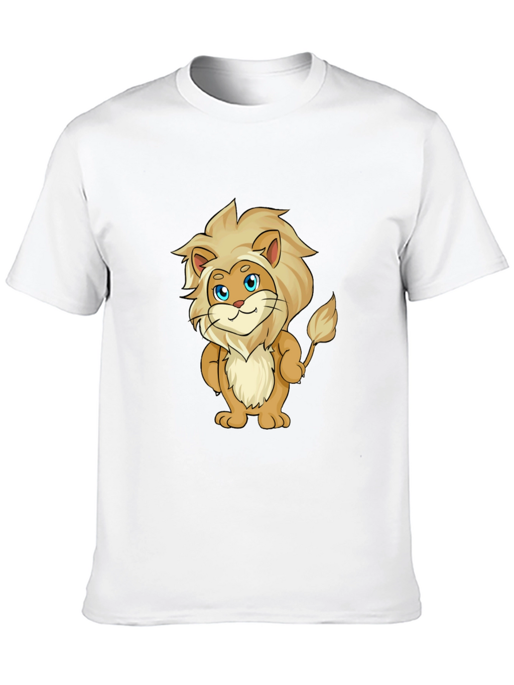 Cartoon Lion Graphic T-Shirt - Soft & Stylish