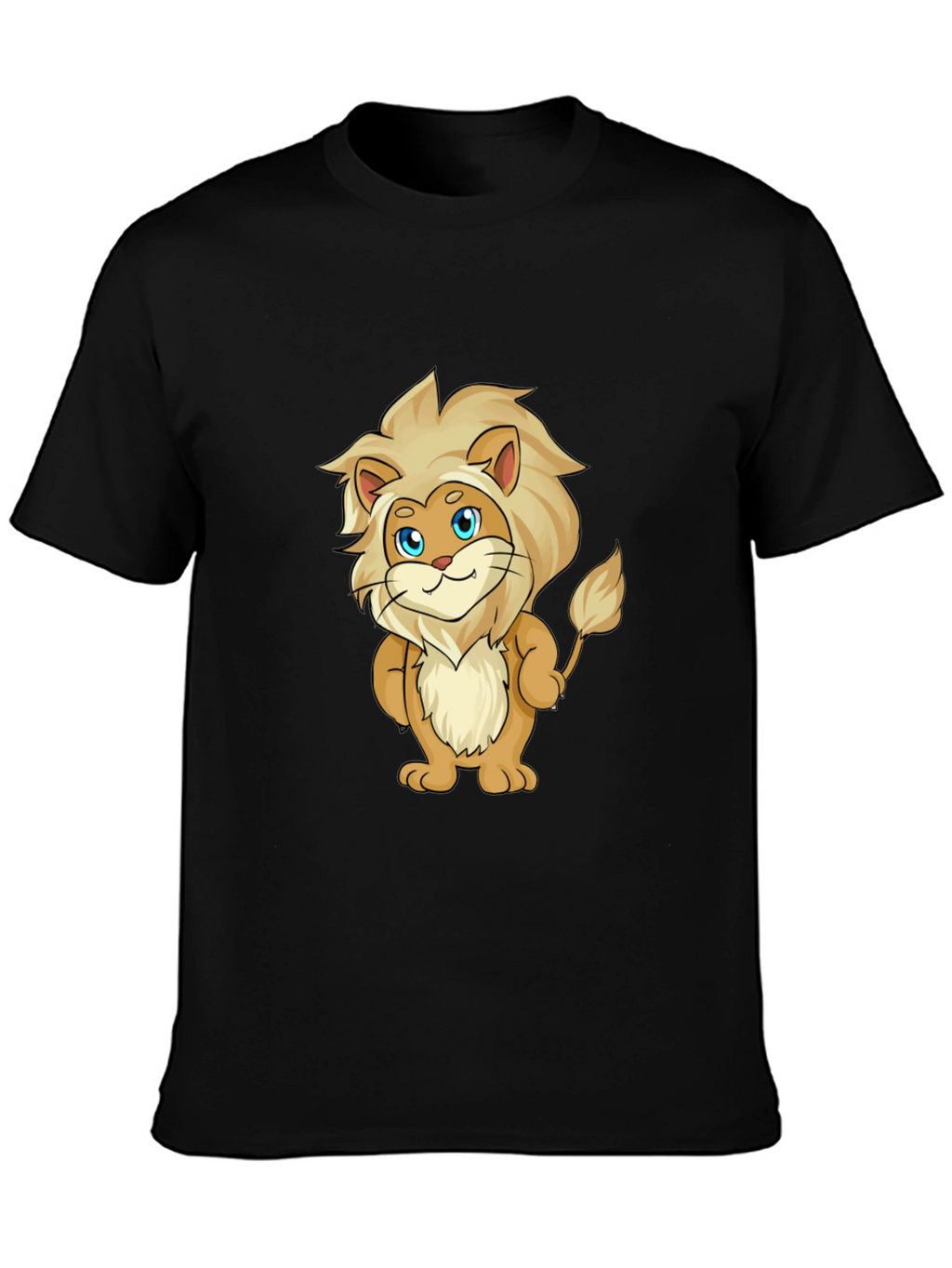 Cartoon Lion Graphic T-Shirt - Soft & Stylish