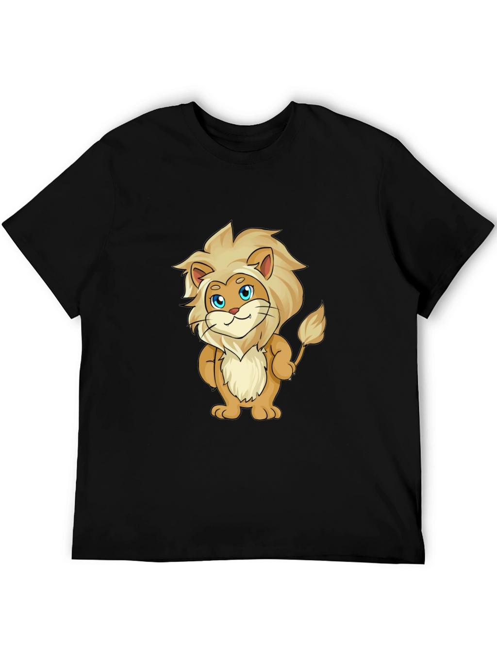 Cartoon Lion Graphic T-Shirt - Soft & Stylish