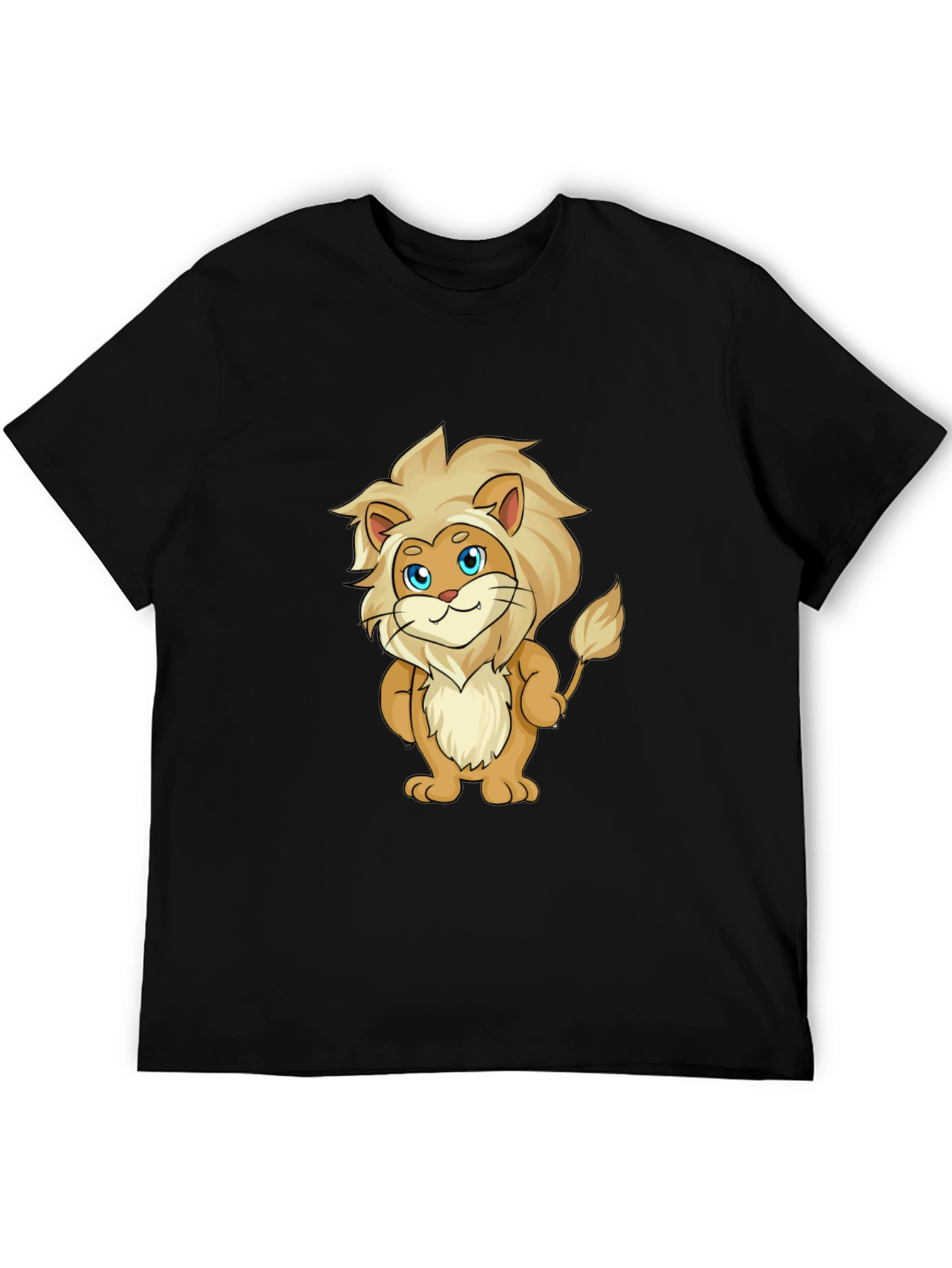 Cartoon Lion Graphic T-Shirt - Soft & Stylish