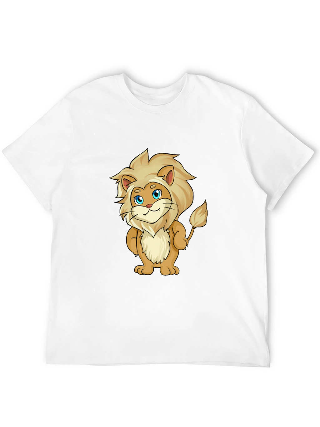 Cartoon Lion Graphic T-Shirt - Soft & Stylish