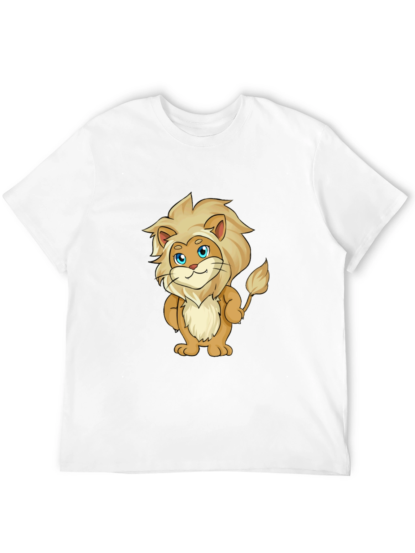 Cartoon Lion Graphic T-Shirt - Soft & Stylish